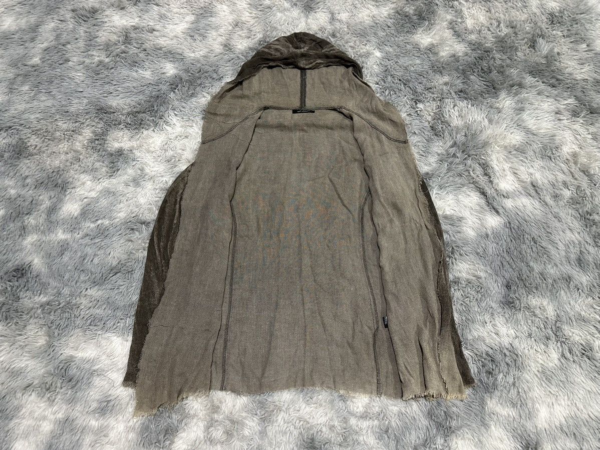 14th Addiction 🔥Rare Y2K Archived 14th Addiction Raw Linen Cardigan Hoodie Size US L / EU 52-54 / 3 - 9 Thumbnail