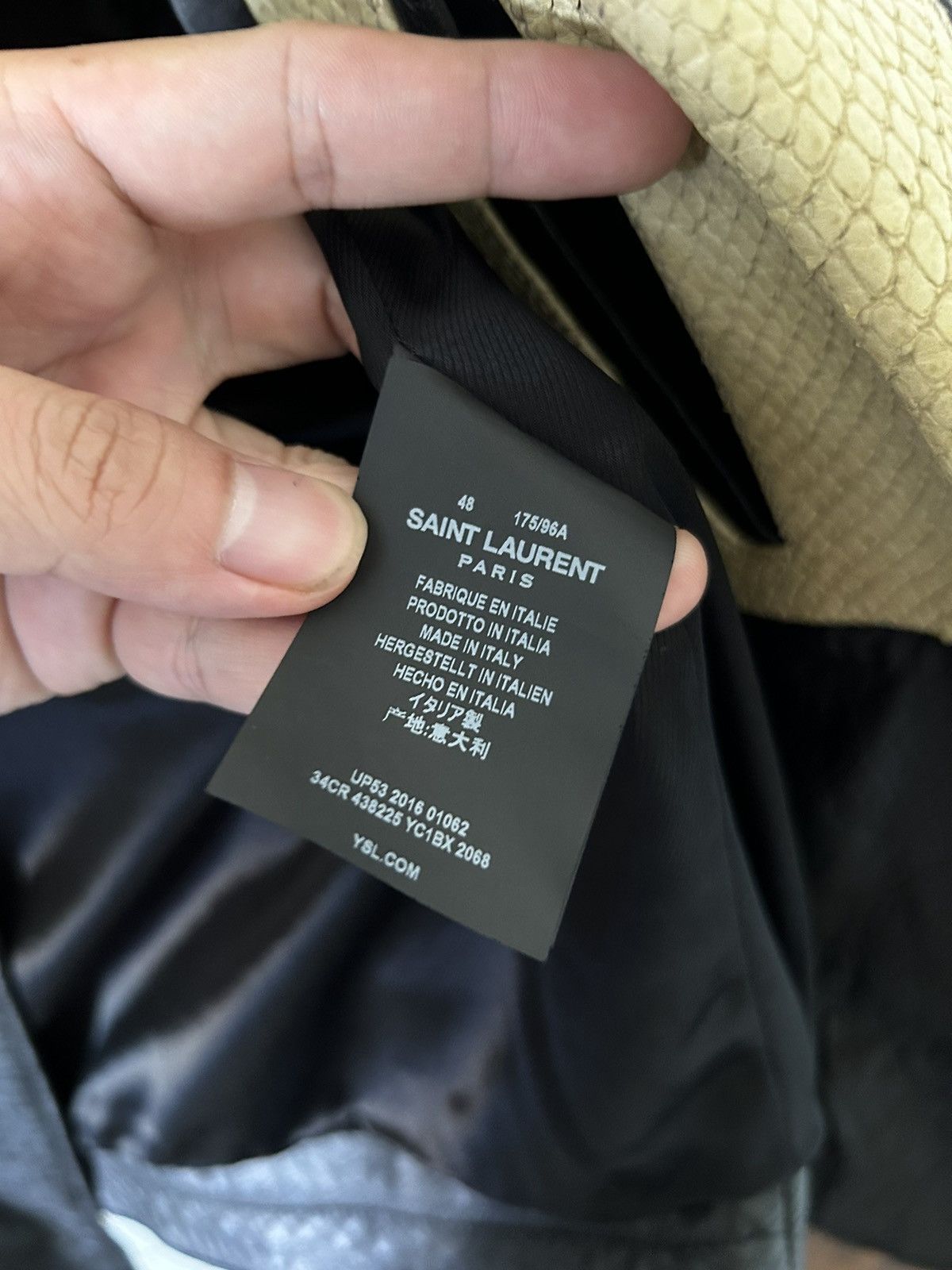 Saint Laurent Paris Saint Laurent FW16 Python Guitar Leather Jacket (sz 48) Size US M / EU 48-50 / 2 - 3 Thumbnail