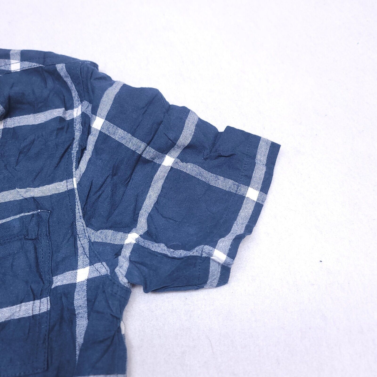 On The Byas On the Byas Tartan Flannel Shirt Mens Size Small Blue White Size US S / EU 44-46 / 1 - 5 Thumbnail
