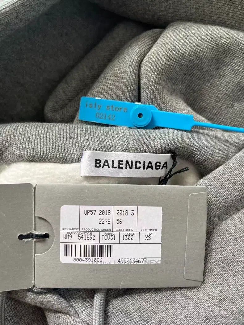 Balenciaga Balenciaga Wheat Pattern Printed Hooded Sweatshirt for Men Size US XS / EU 42 / 0 - 5 Thumbnail