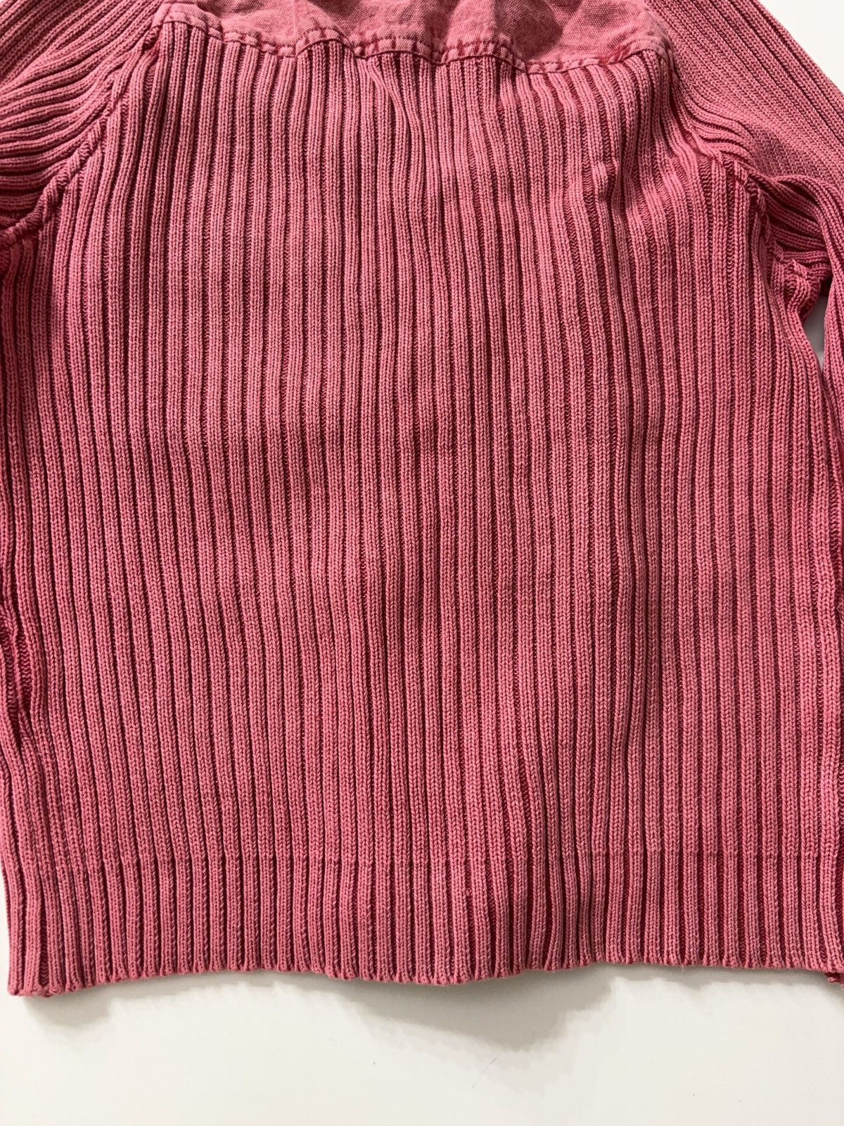 Vintage FADED MULTI-POCKET CROPPED MOTO LONG SLEEVE ZIP SWEATER Size M / US 6-8 / IT 42-44 - 7 Thumbnail