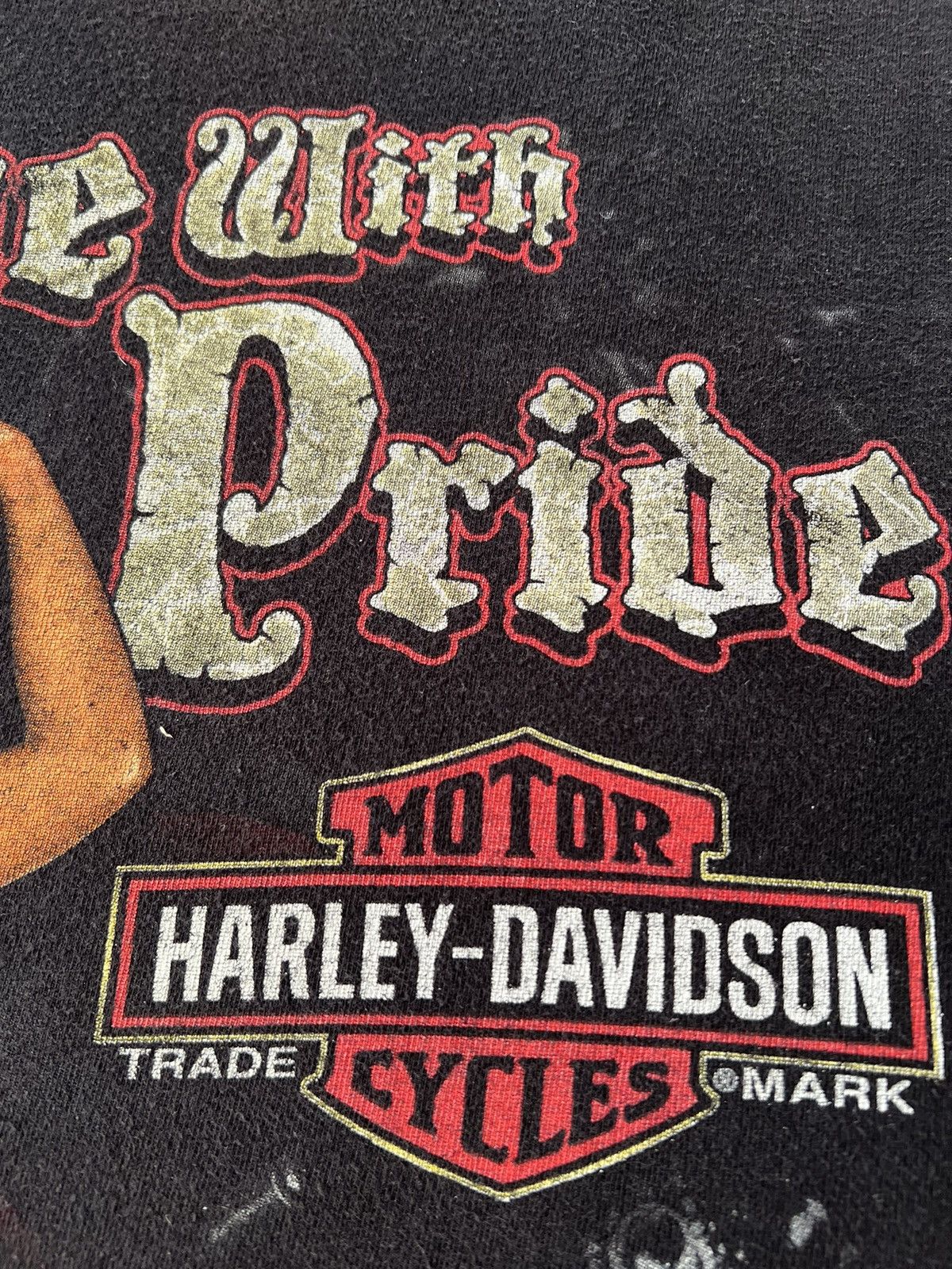 Harley Davidson Vintage 2012 Harley Davidson Sexy Girl Ride with Pride Tee Size US XXL / EU 58 / 5 - 7 Thumbnail