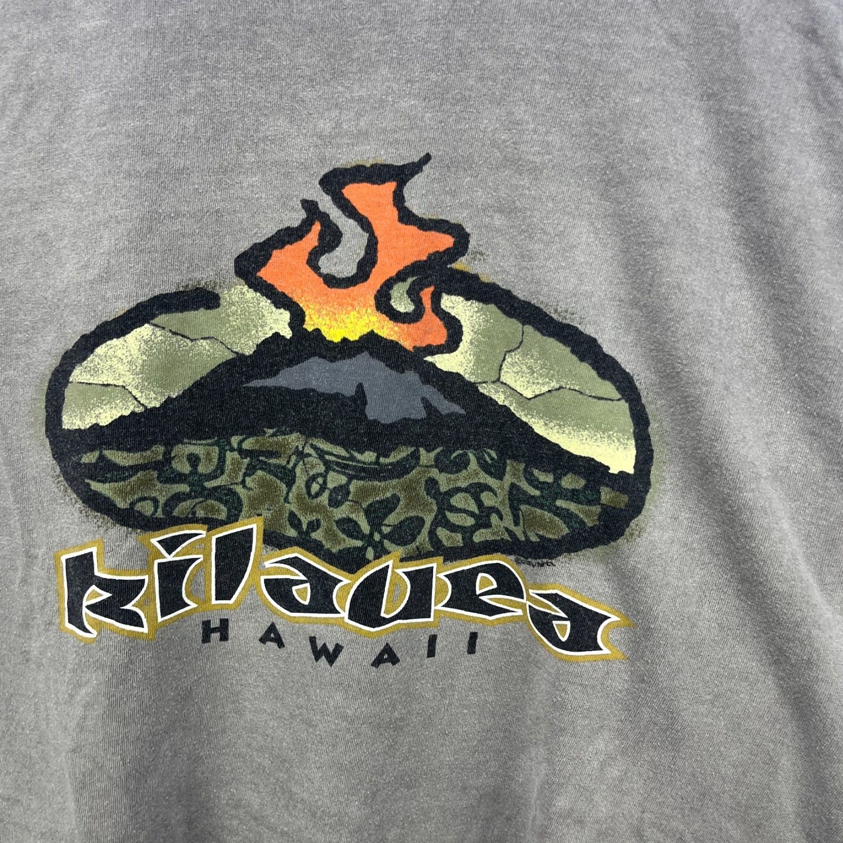 Vintage VINTAGE Hawaii Volcano Surf Sun Faded Long Sleeve Shirt 2XL Size US XXL / EU 58 / 5 - 2 Thumbnail