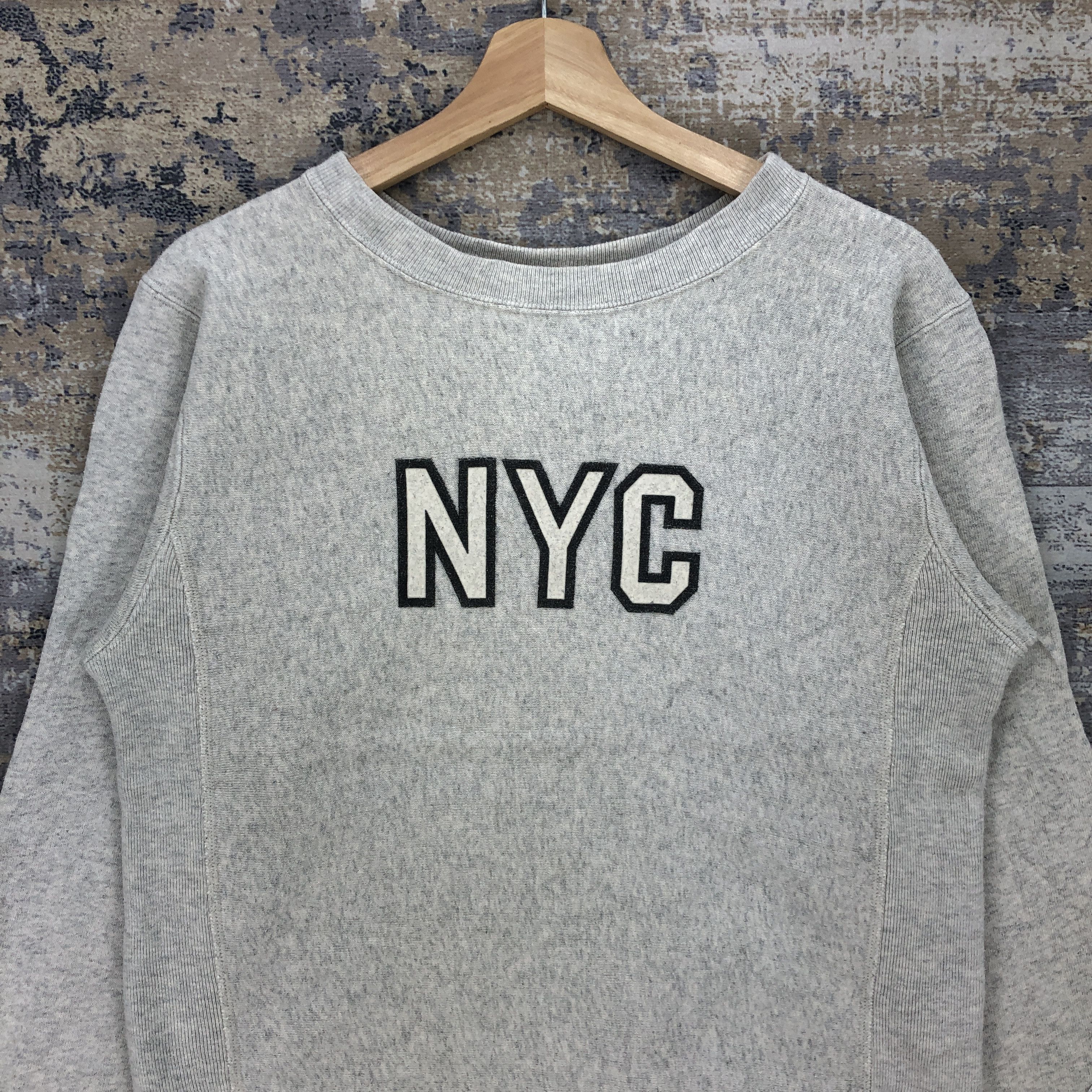 Champion × Vintage Vintage New York University Sweatshirt Reverse Weave Sweater Size US S / EU 44-46 / 1 - 2 Thumbnail