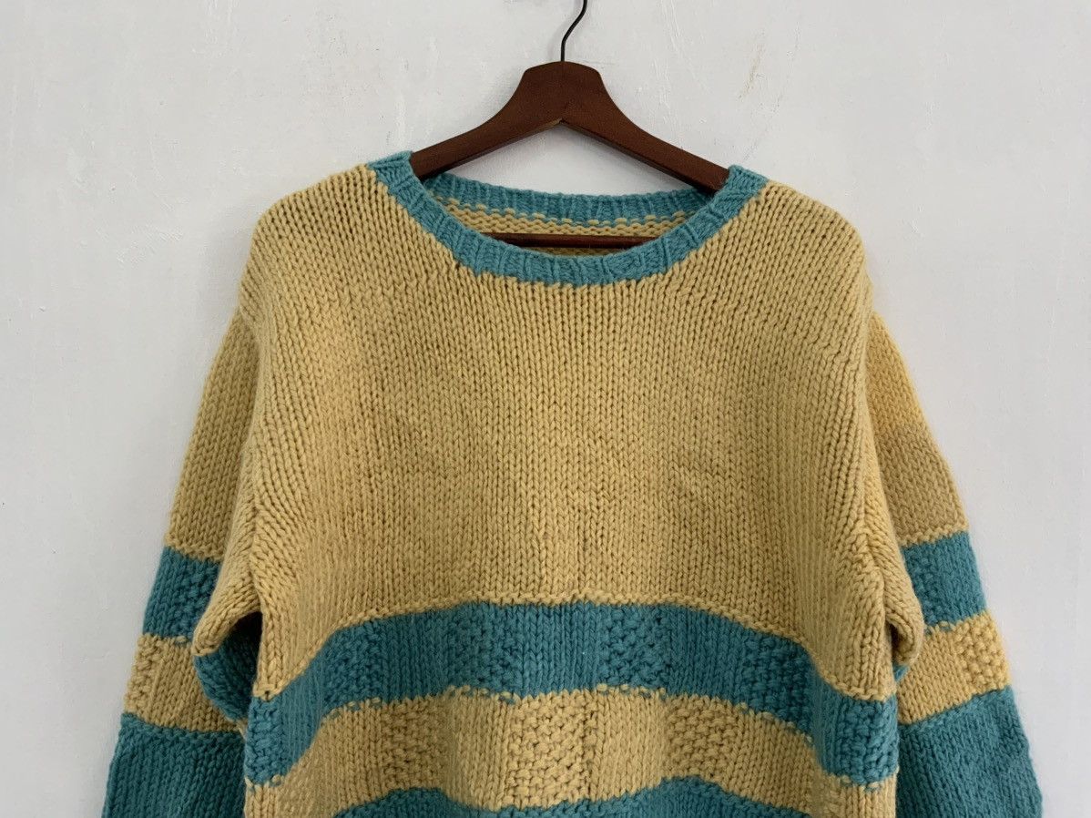 Japanese Brand Handmade Knitwear Cross Stitch Sweatshirt Size US M / EU 48-50 / 2 - 3 Thumbnail