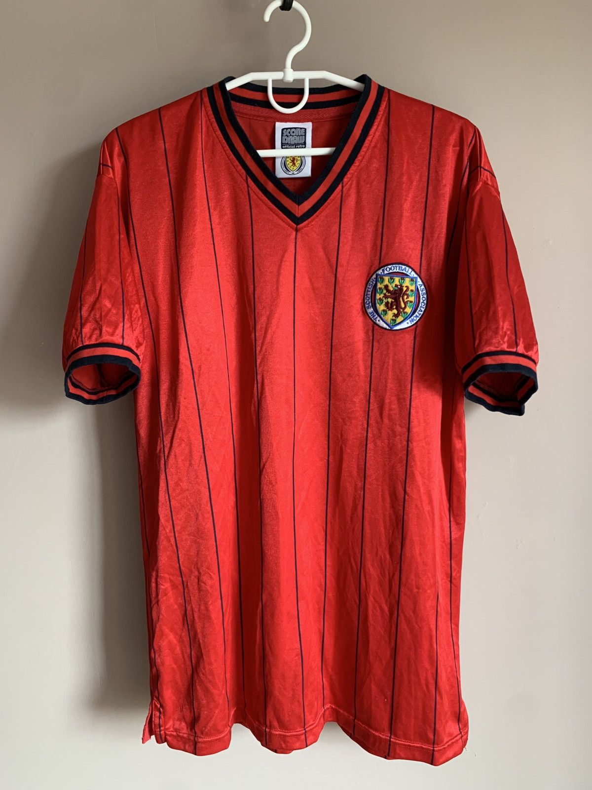 Vintage Scotland Away Football Shirt Retro Score Draw Retro Jersey L Size US L / EU 52-54 / 3 - 1 Thumbnail