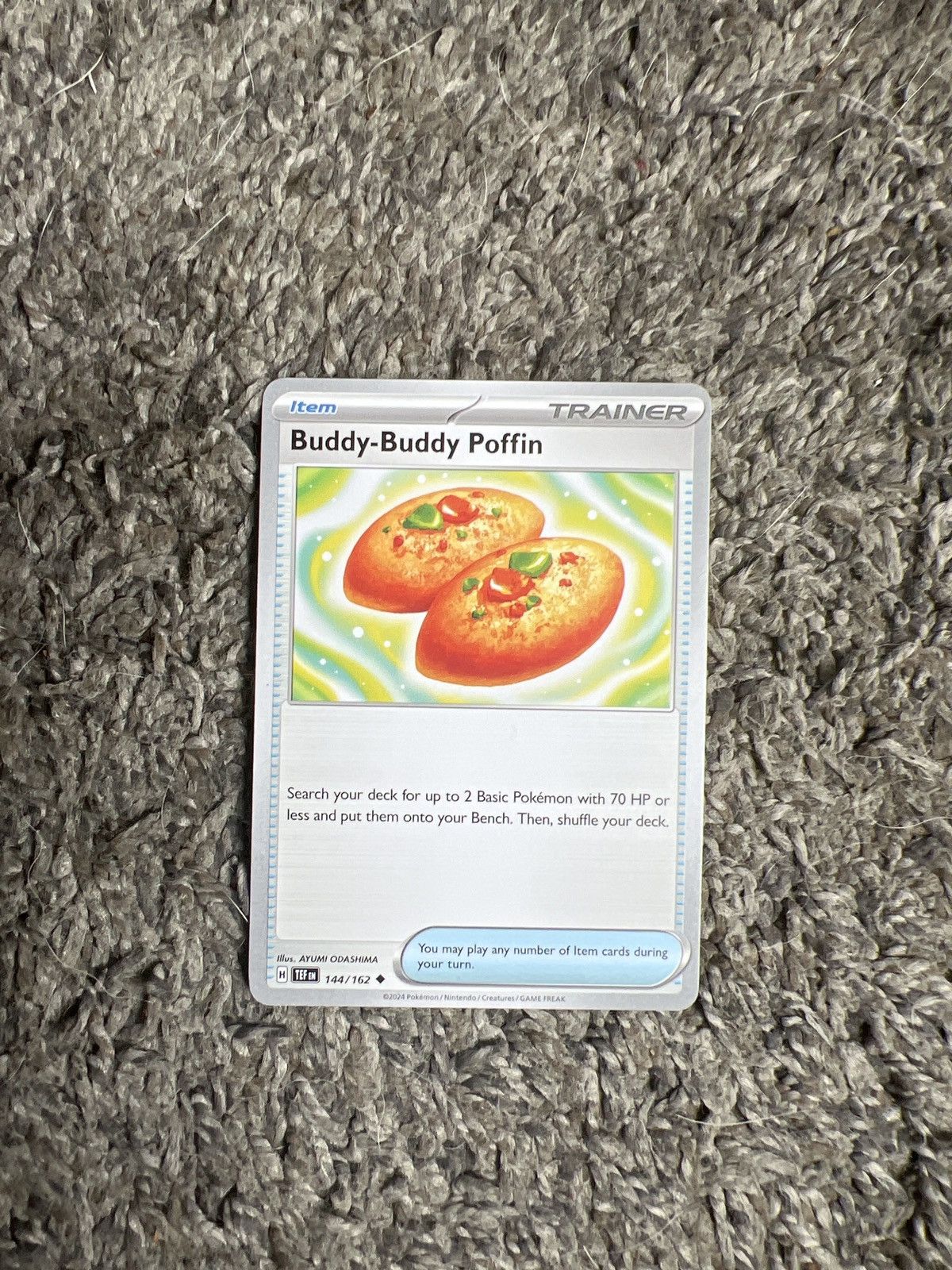 Pokemon 2024 Pokémon Buddy-Buddy Poffin Card Size ONE SIZE - 1 Thumbnail