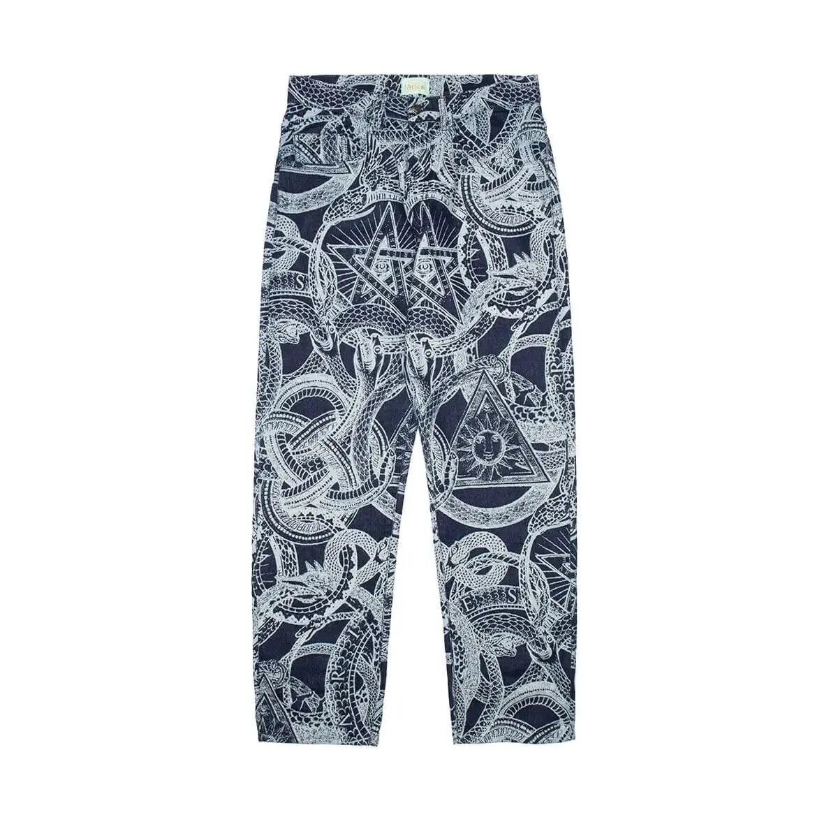 Aries Arie Snake Denim Jeans Size US 30 / EU 46 - 1 Thumbnail