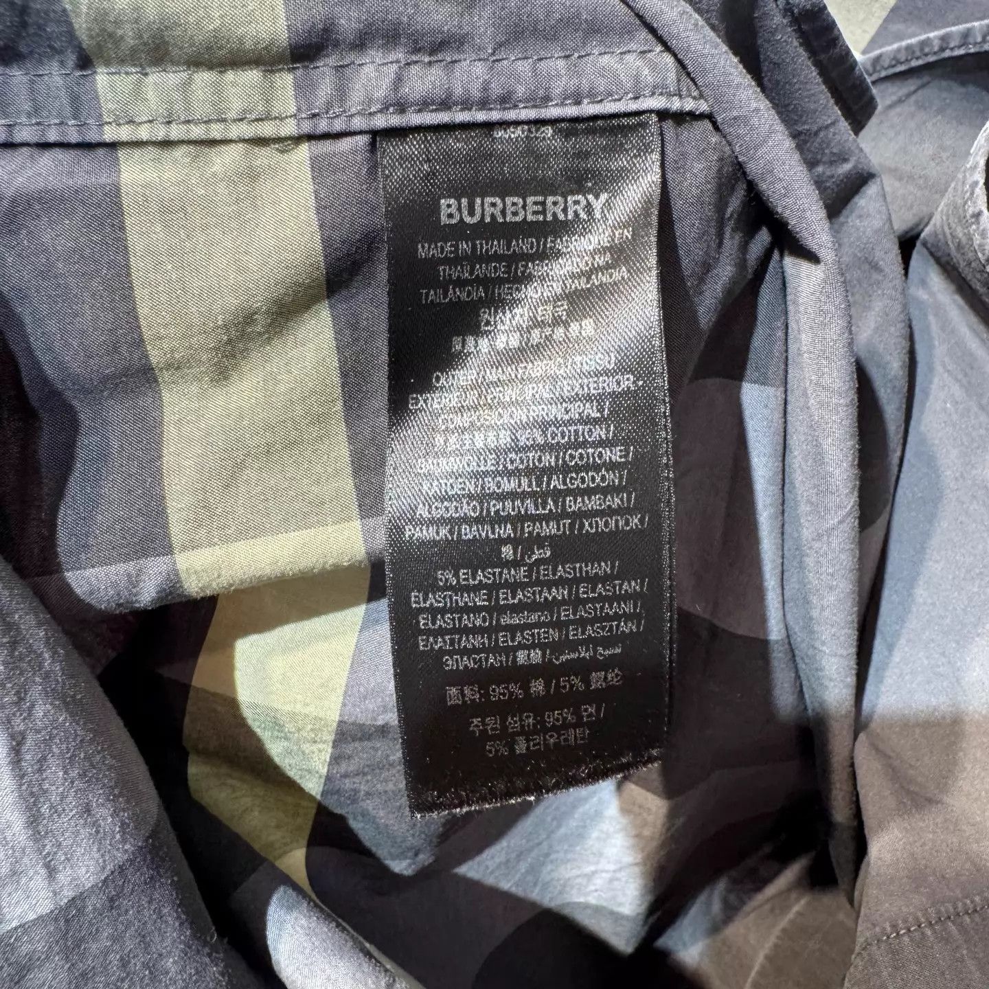Burberry Burberry gray blue check shirt M 99 new Size US M / EU 48-50 / 2 - 5 Thumbnail