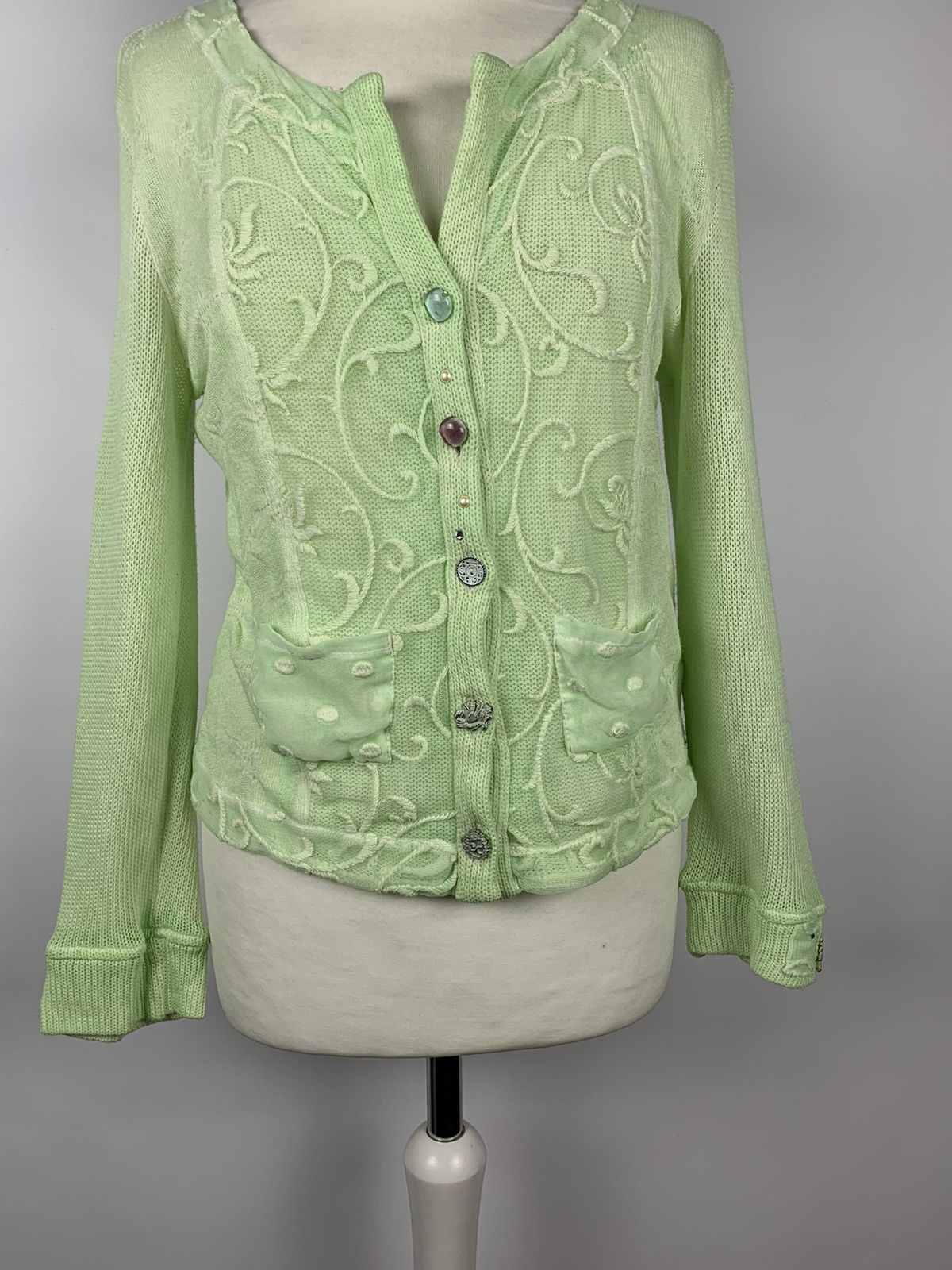 Elisa Cavaletti Elisa Cavaletti Club Ladies Cardigan Blouse Size Top Buttons Size M / US 6-8 / IT 42-44 - 7 Thumbnail