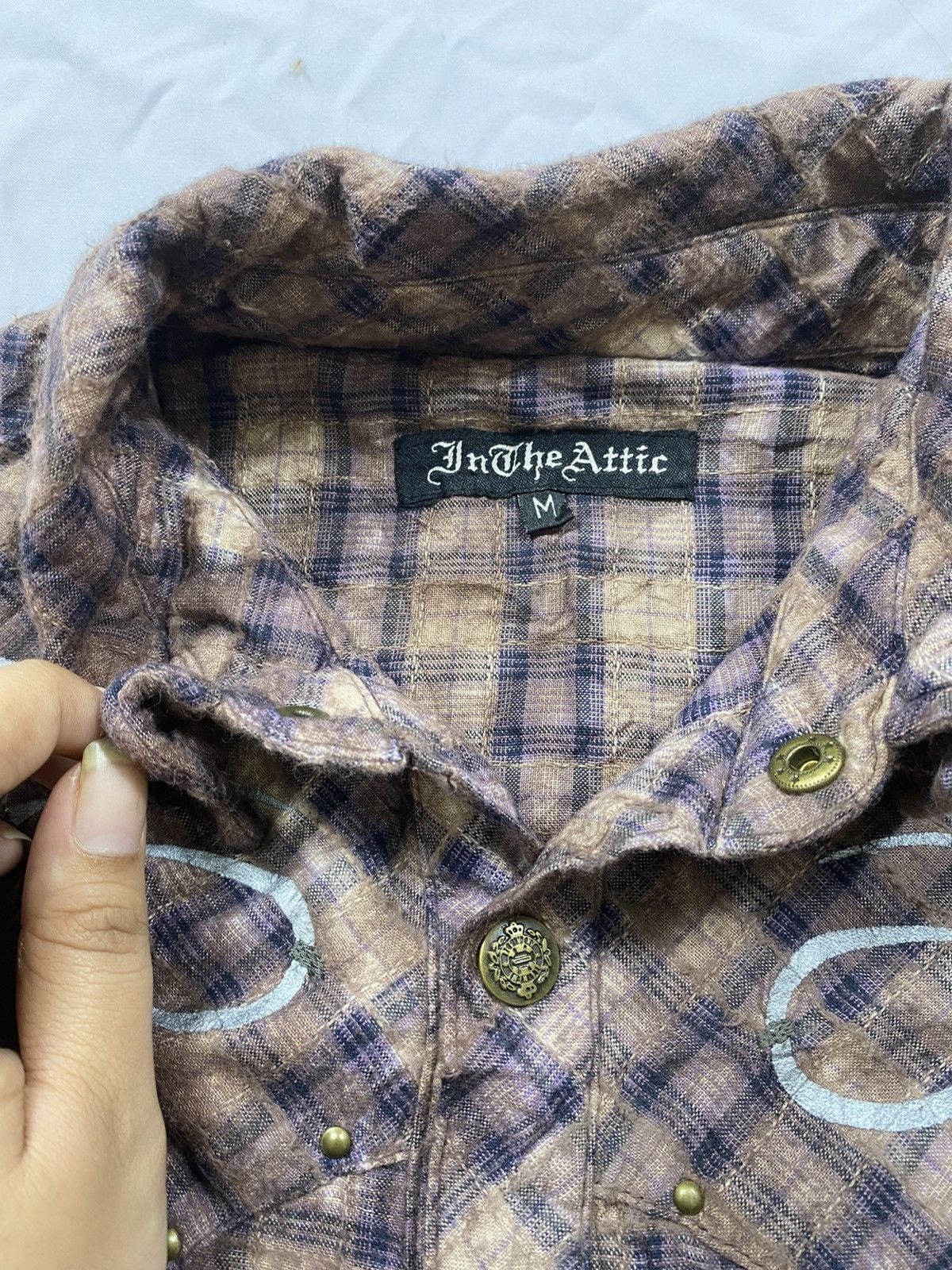 If Six Was Nine In the Attic Gothic punk button up shirt Size US M / EU 48-50 / 2 - 7 Thumbnail