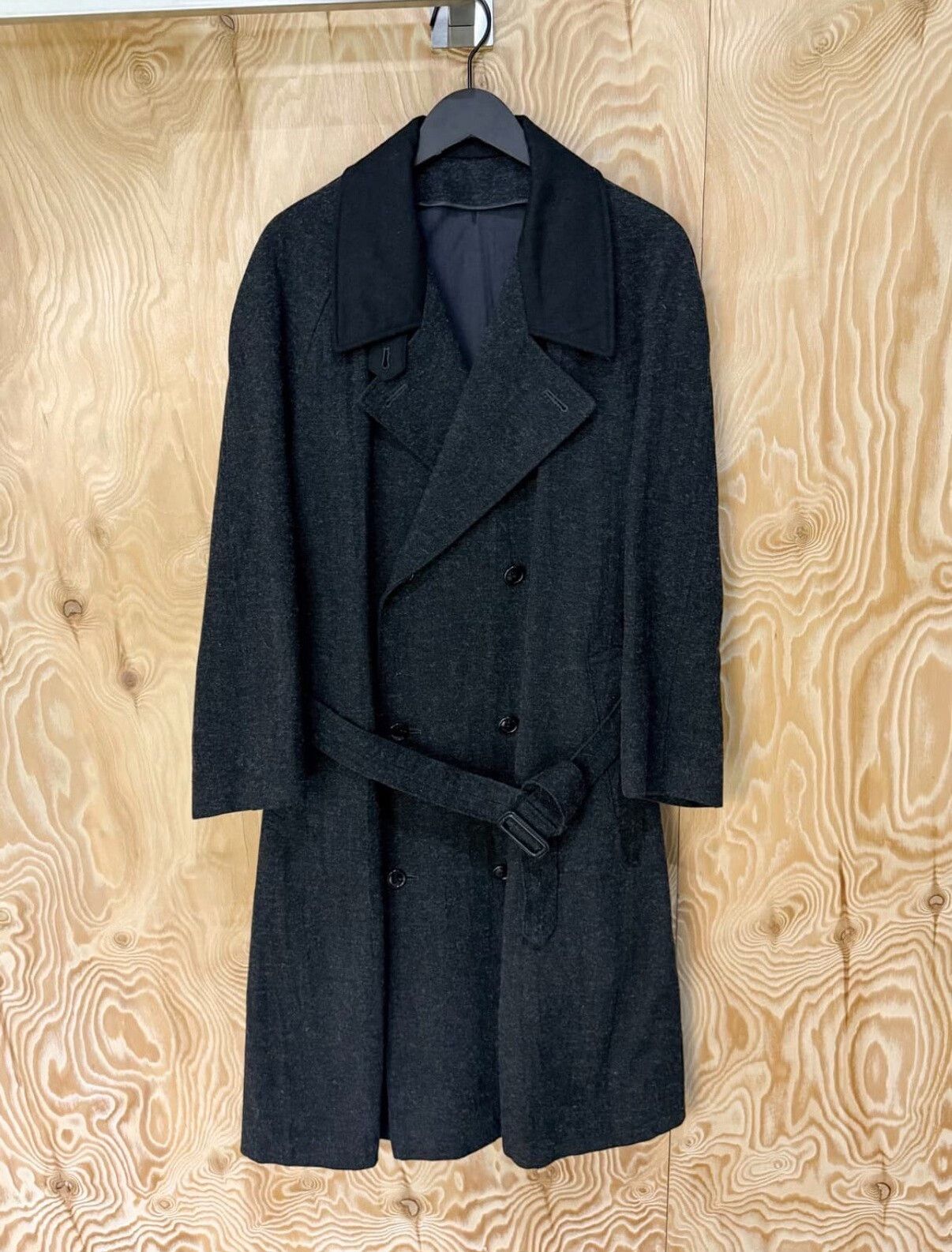 Yohji Yamamoto Yohji Yamamoto 80s Wool Double-Breasted Coat Size US S / EU 44-46 / 1 - 1 Thumbnail