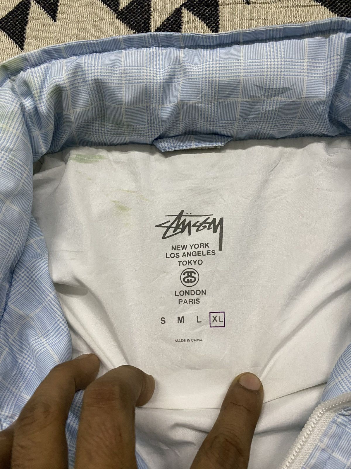 Stussy 2000s STUSSY LIGHT JACKET RARE DESIGN Size US XL / EU 56 / 4 - 11 Thumbnail