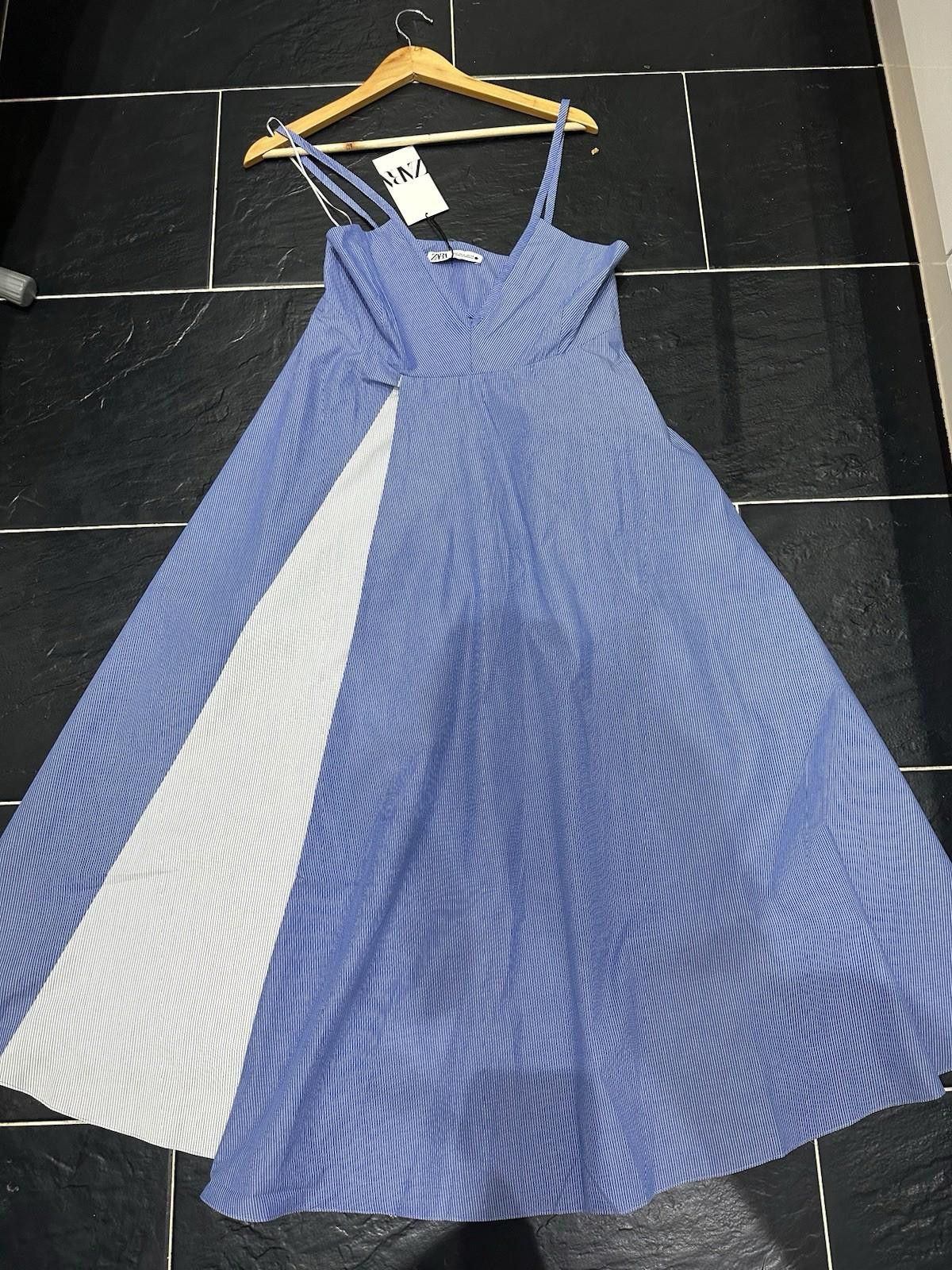 Zara ZARA Poplin dress Cotton With Pockets Size S Size S / US 4 / IT 40 - 1 Thumbnail