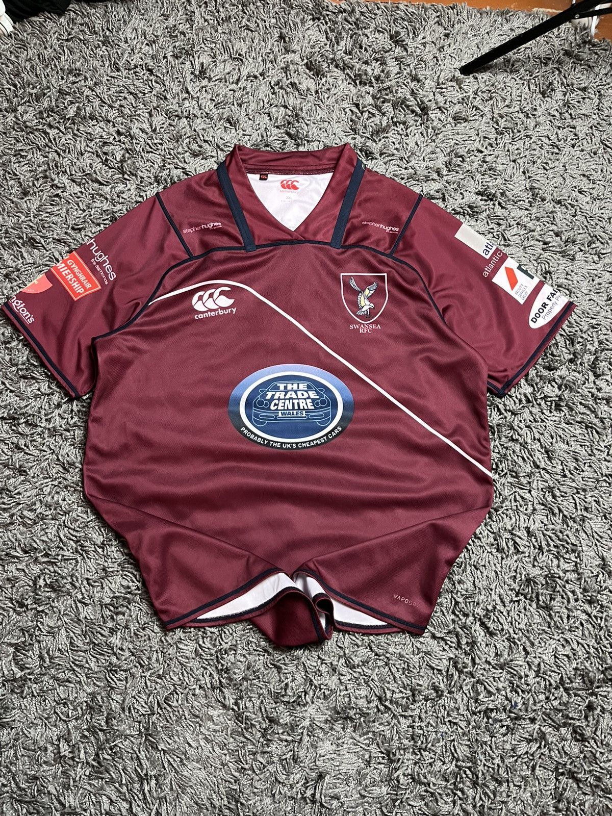 Canterbury of New Zealand Canterbury Vapodri Swansea RFC Rugby Shirt - Size 2XL Size US XXL / EU 58 / 5 - 2 Thumbnail