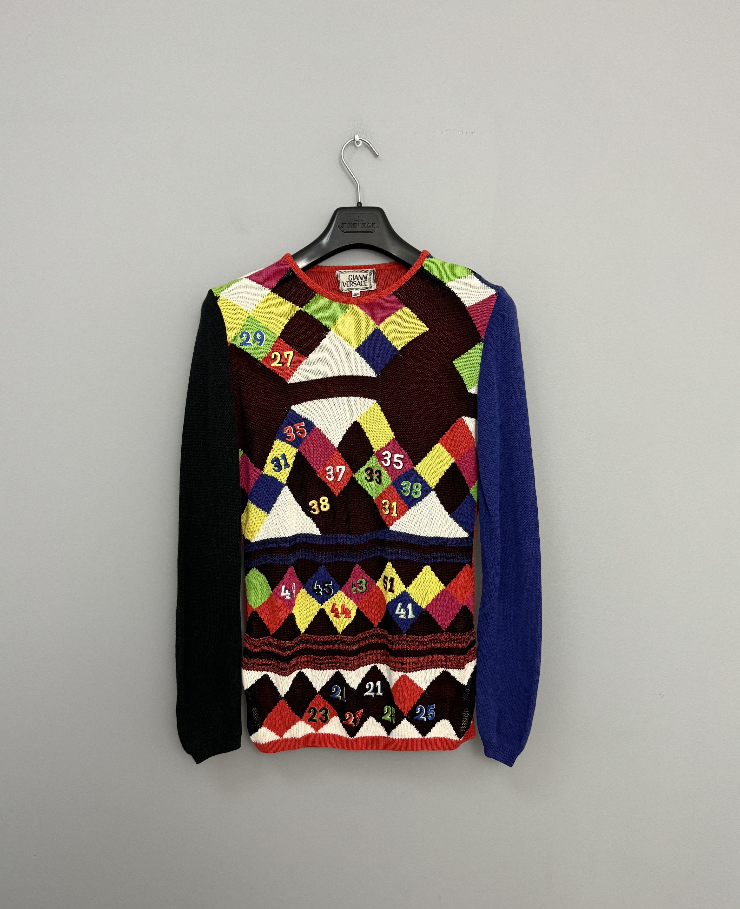 Versace Gianni Versace Wmns Sweater Crew Neck Jumper Rayon Size 44 Size M / US 6-8 / IT 42-44 - 1 Thumbnail