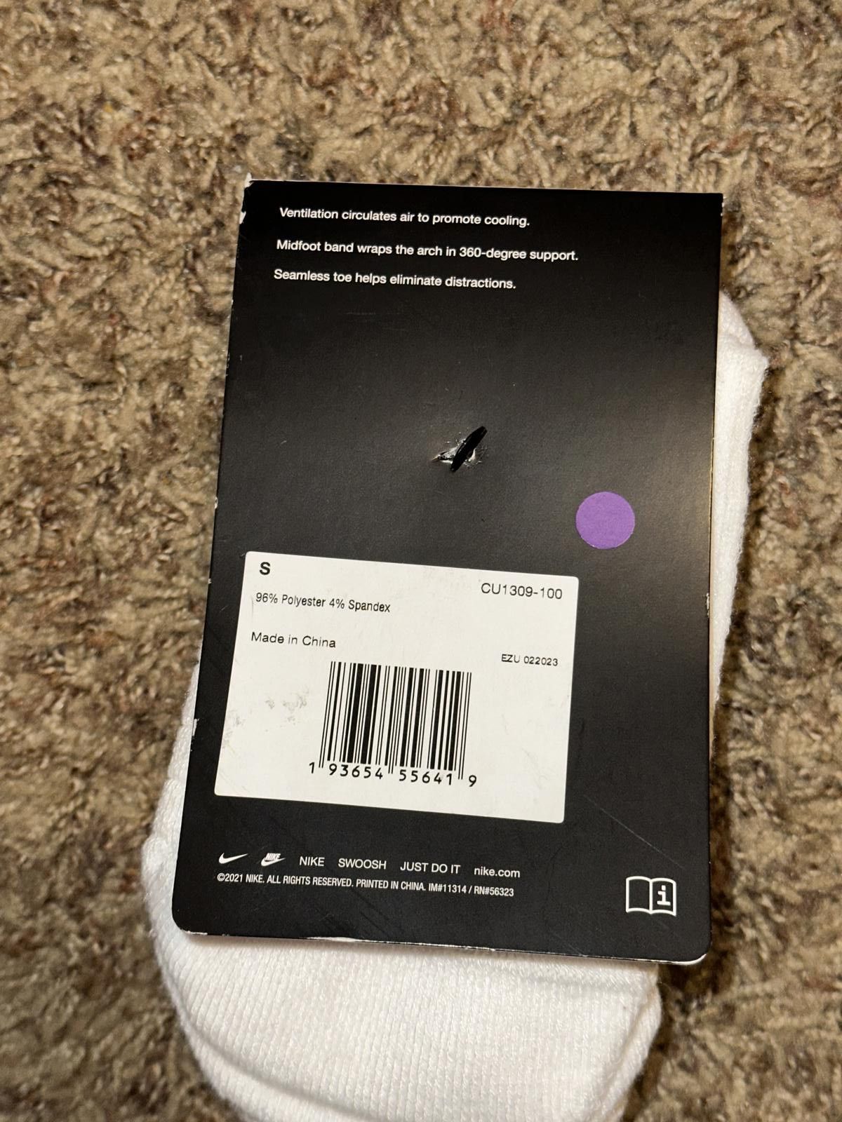 Nike Nike Court Multiplier Max Ankle Tennis Socks 2 Pairs Unisex Size ONE SIZE - 5 Thumbnail