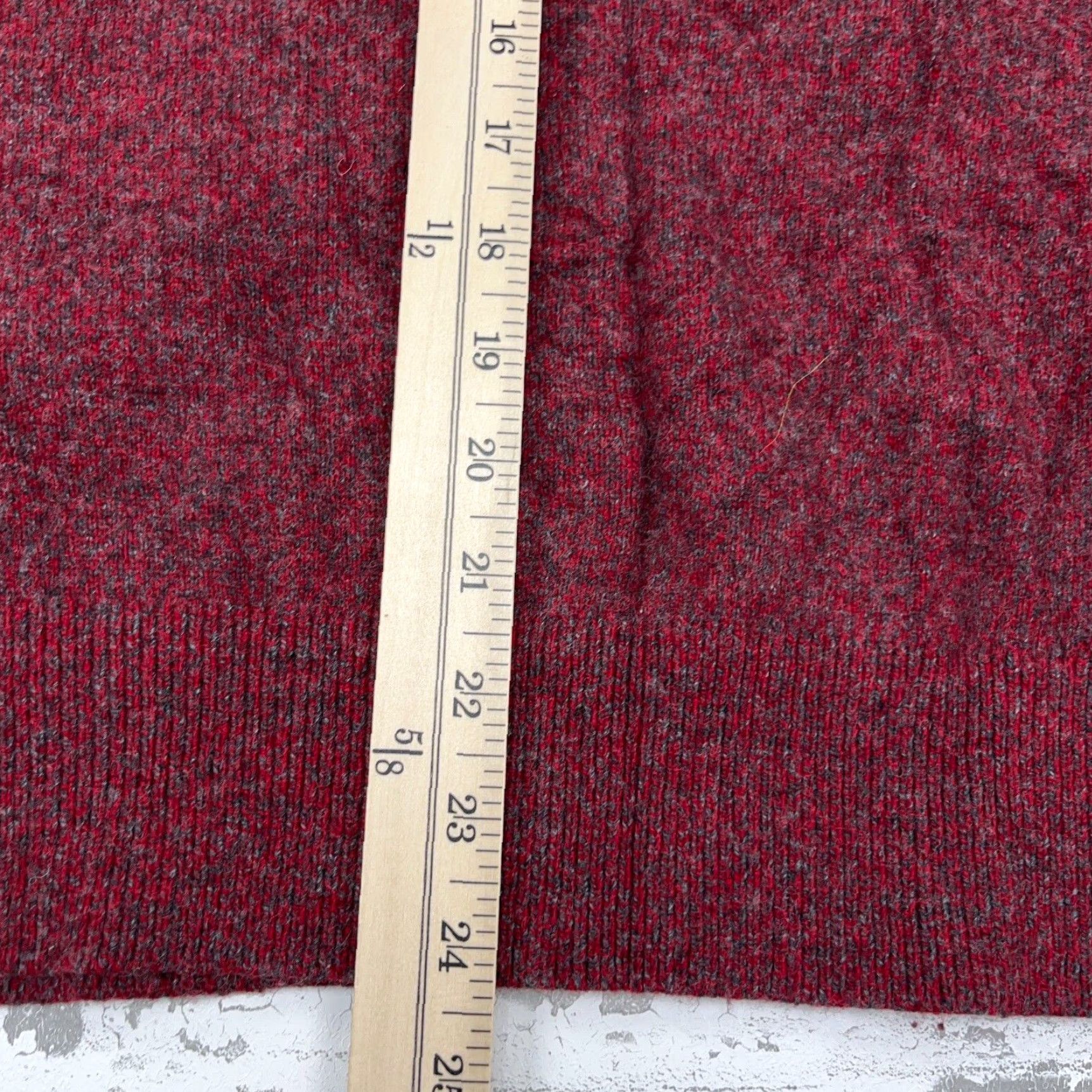 Banana Republic VINTAGE Banana Republic Sweater Shirt Men Large Red Merino Wool Knit Mock Neck Pullover (Brand: Banana Republic) Size US L / EU 52-54 / 3 - 6 Thumbnail