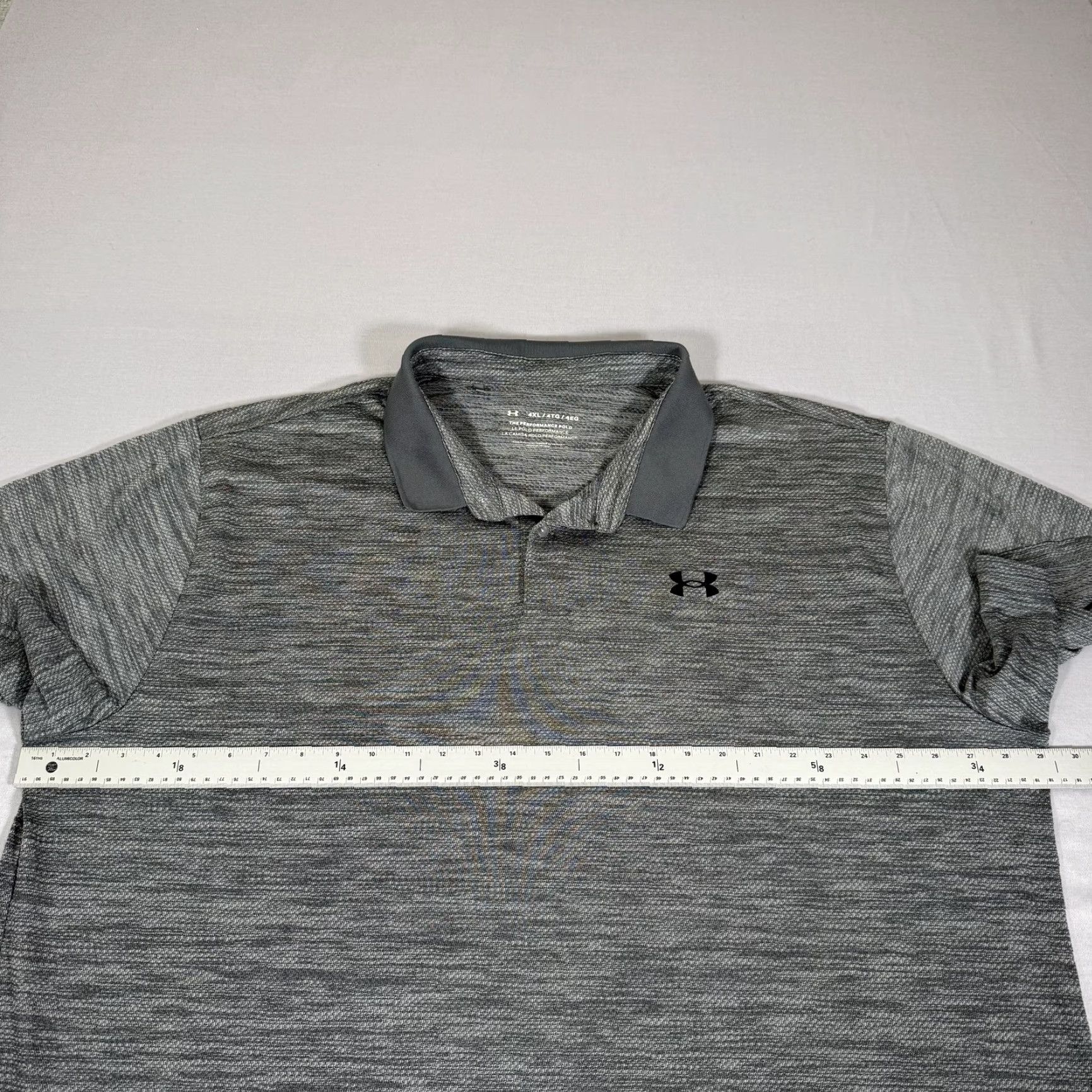 Under Armour Under Armour Polo Shirt Mens 4XL Gray Short Sleeve Performance Golf Stretch Breathable Moisture Wicking Logo Logo Under Armour Size US XXL / EU 58 / 5 - 3 Thumbnail