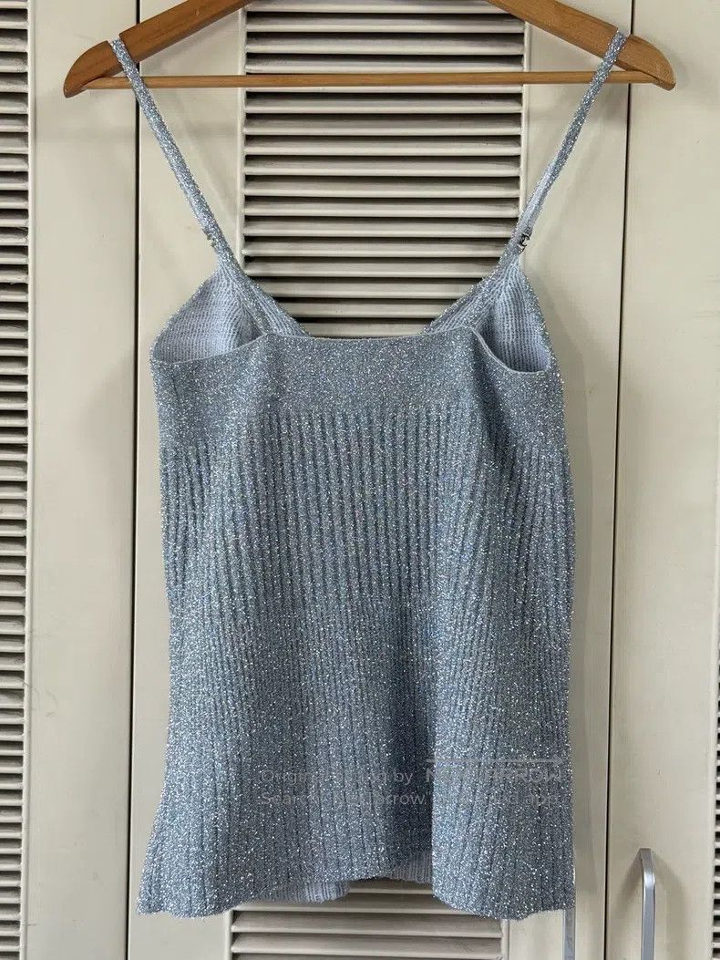 Chanel Chanel Silver shiny silk knitted suspender Size XS / US 0-2 / IT 36-38 - 2 Thumbnail