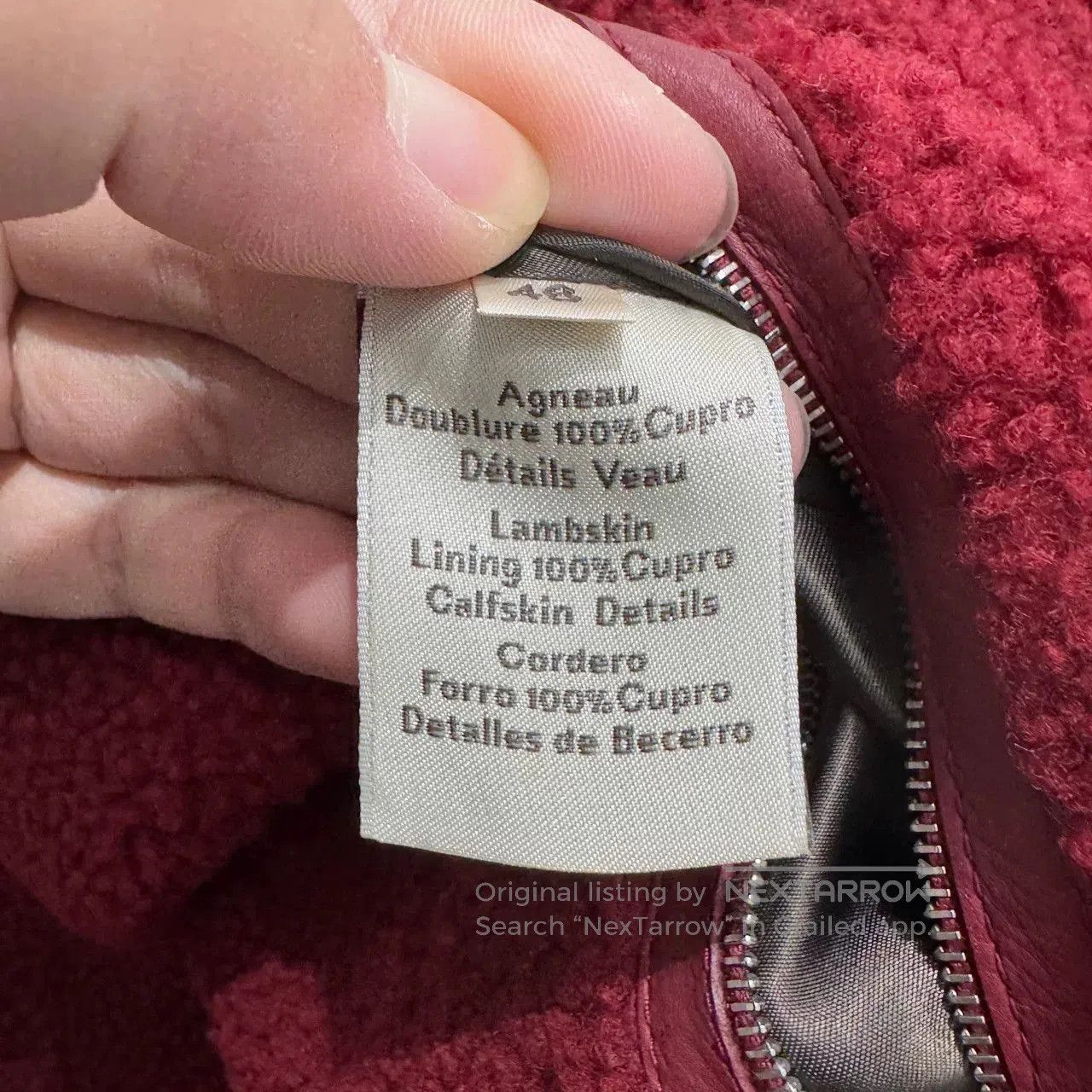 Hermes Hermes Black Red Fur Leather Jacket. Size US S / EU 44-46 / 1 - 3 Thumbnail