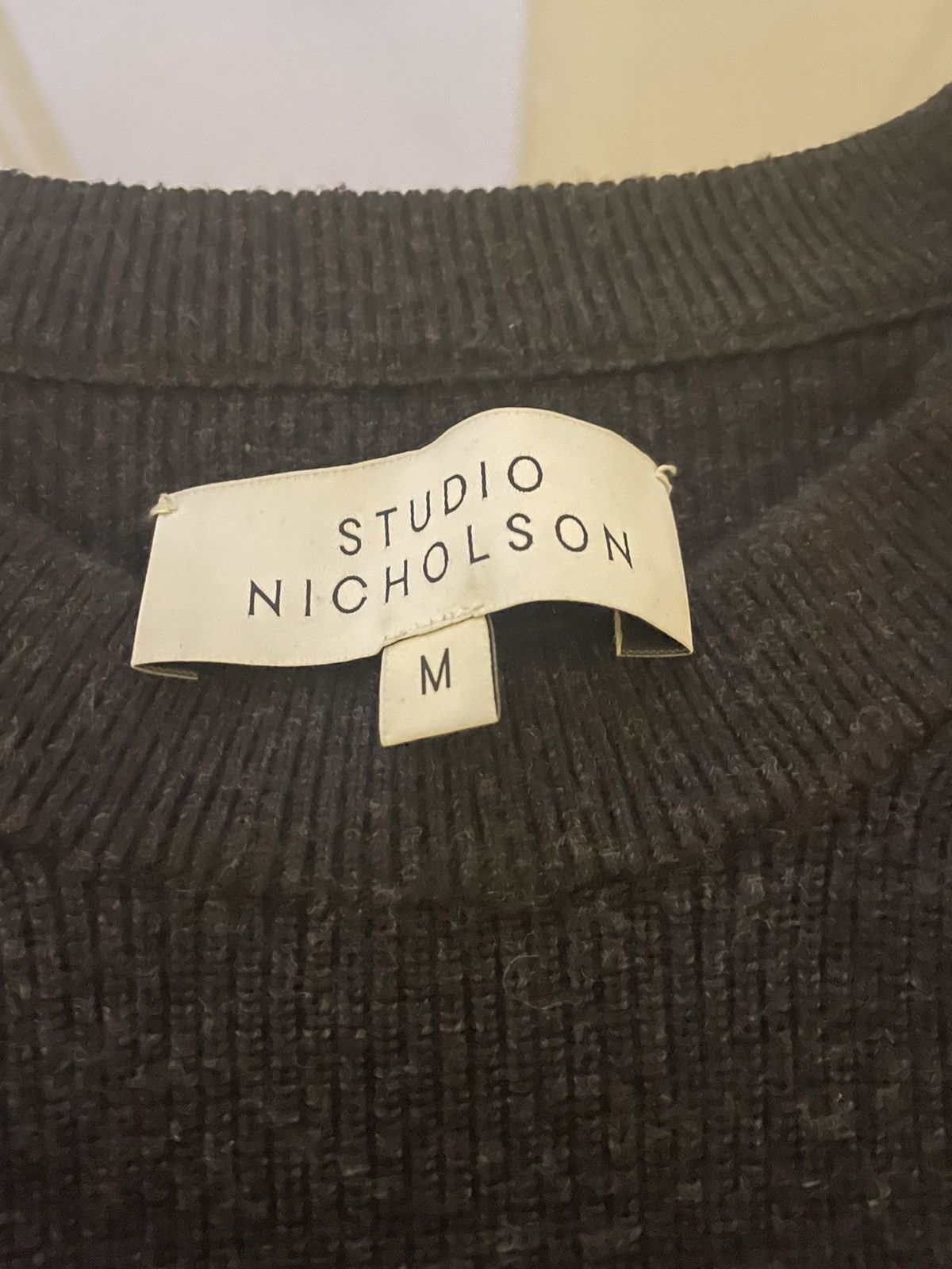 最終金額　STUDIO NICHOLSON FELTED MERINO ニット STUDIO NICHOLSON (スタジオニコルソン) SOLA V NECK JUMPER