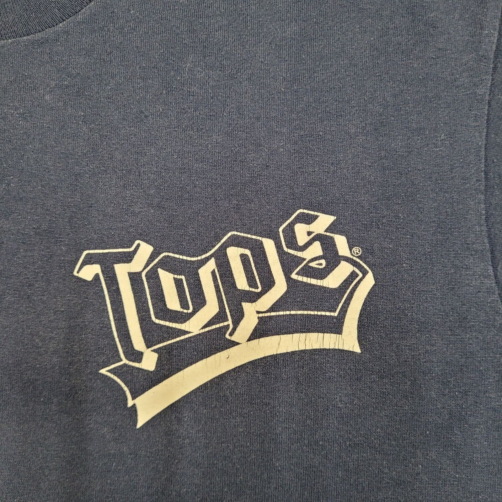 Vintage Vintage 90s Screen-Stars Shirt Women M/L 19x26 Navy-Blue USA Size L / US 10 / IT 46 - 6 Thumbnail