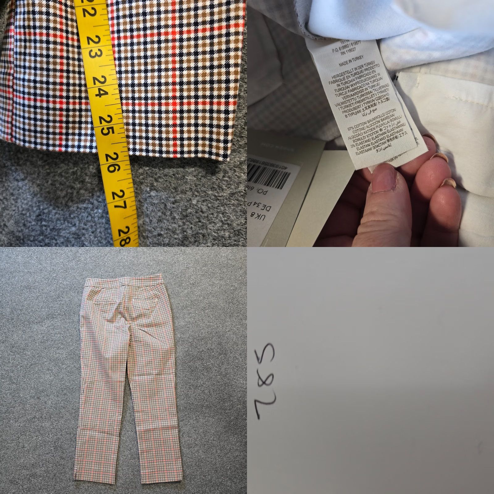 Boden Boden Pants Womens 4P Petite Blue Red Plaid Richmond Ankle Career Preppy Shirt or Pants? Size 27" / US 4 / IT 40 - 8 Thumbnail