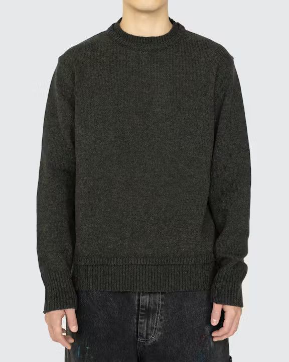 Maison Margiela o1loc1c1125 Elbow Patch Sweater in Dark Green Size M / US 6-8 / IT 42-44 - 2 Thumbnail