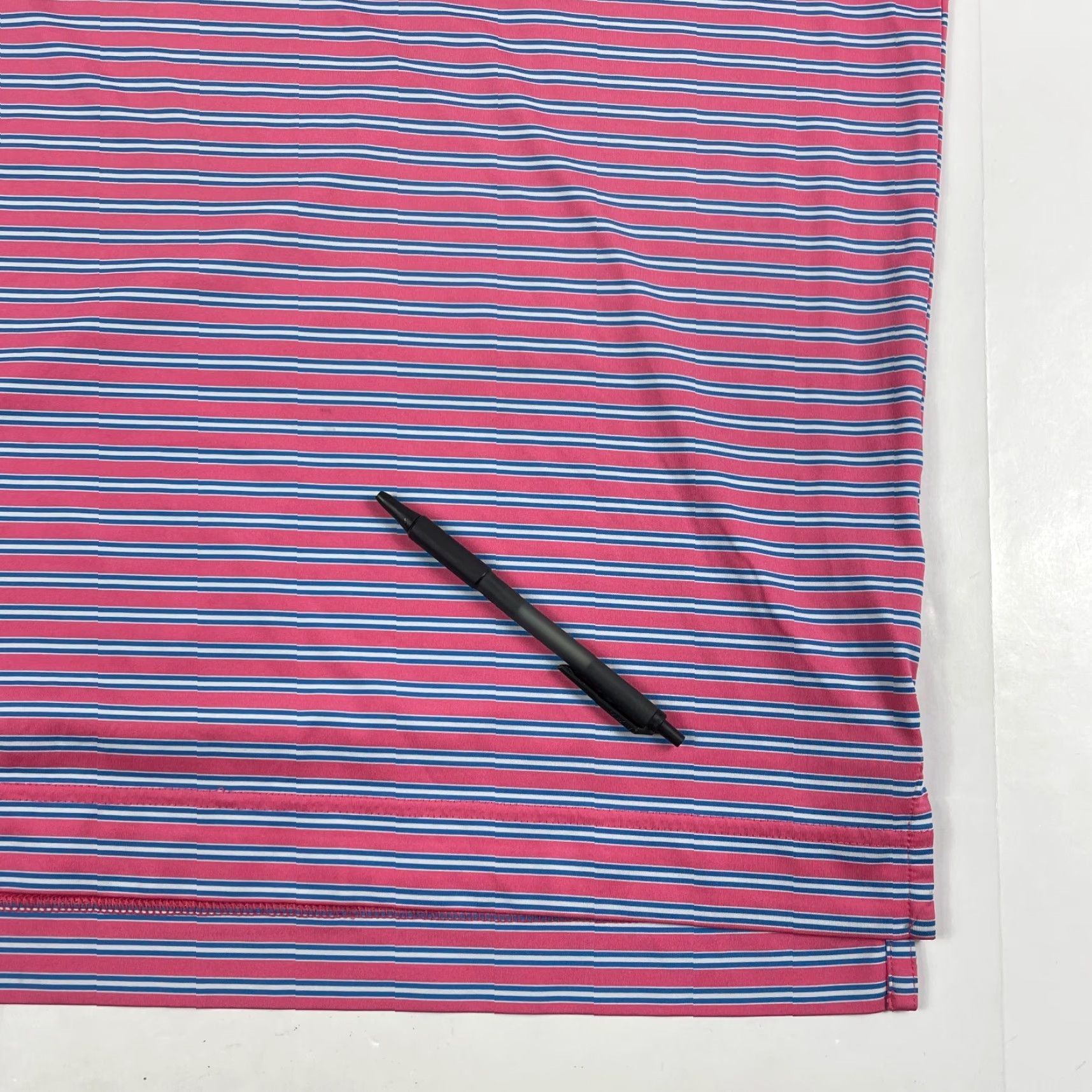 Footjoy FootJoy Polo Shirt Mens Medium Pink Golf Short Sleeve Collared Stretch Striped Size US M / EU 48-50 / 2 - 4 Thumbnail