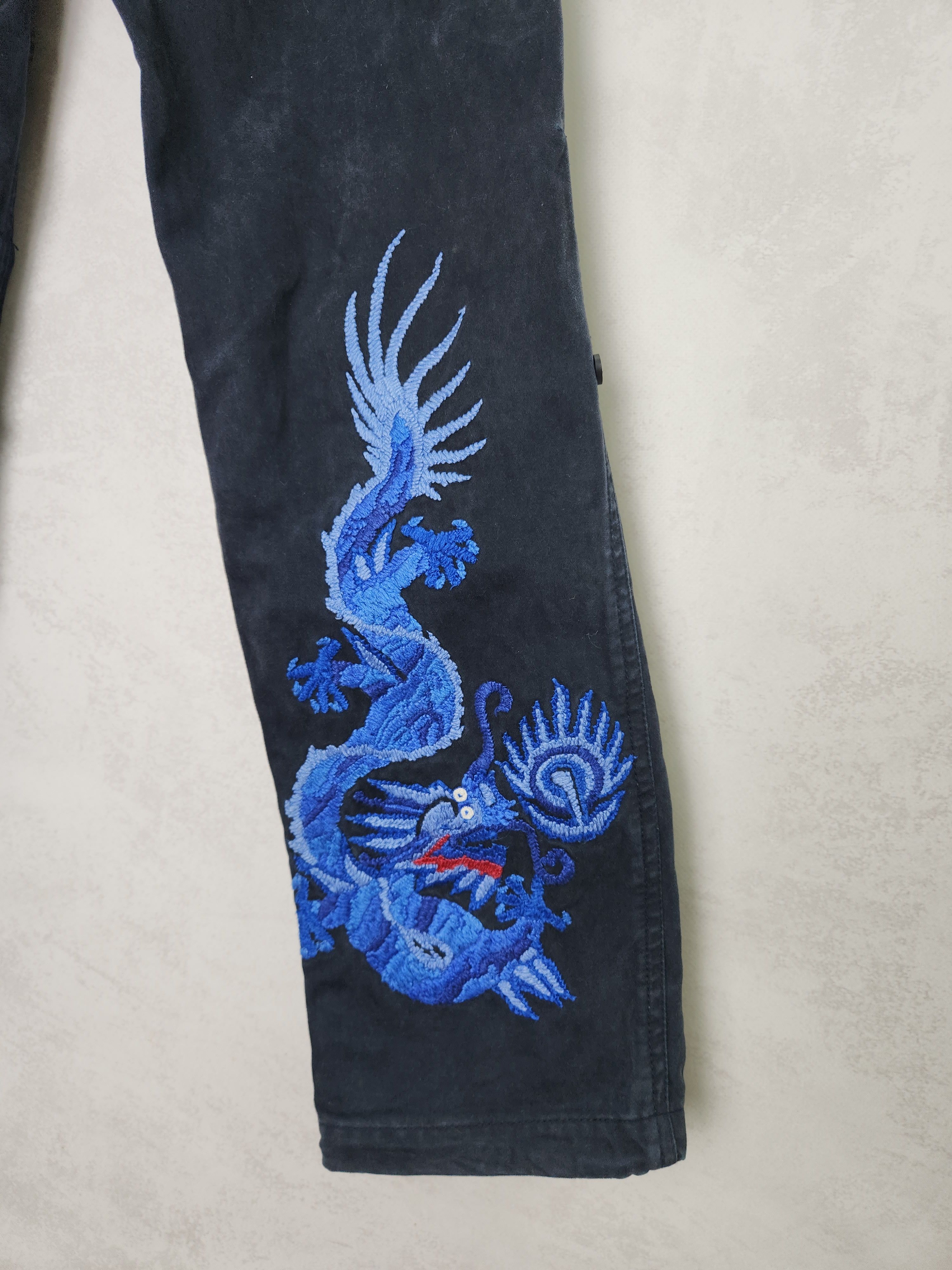 Maharishi Maharishi Japan Dragon embroidered washed cotton pants Size 30" / US 8 / IT 44 - 8 Thumbnail