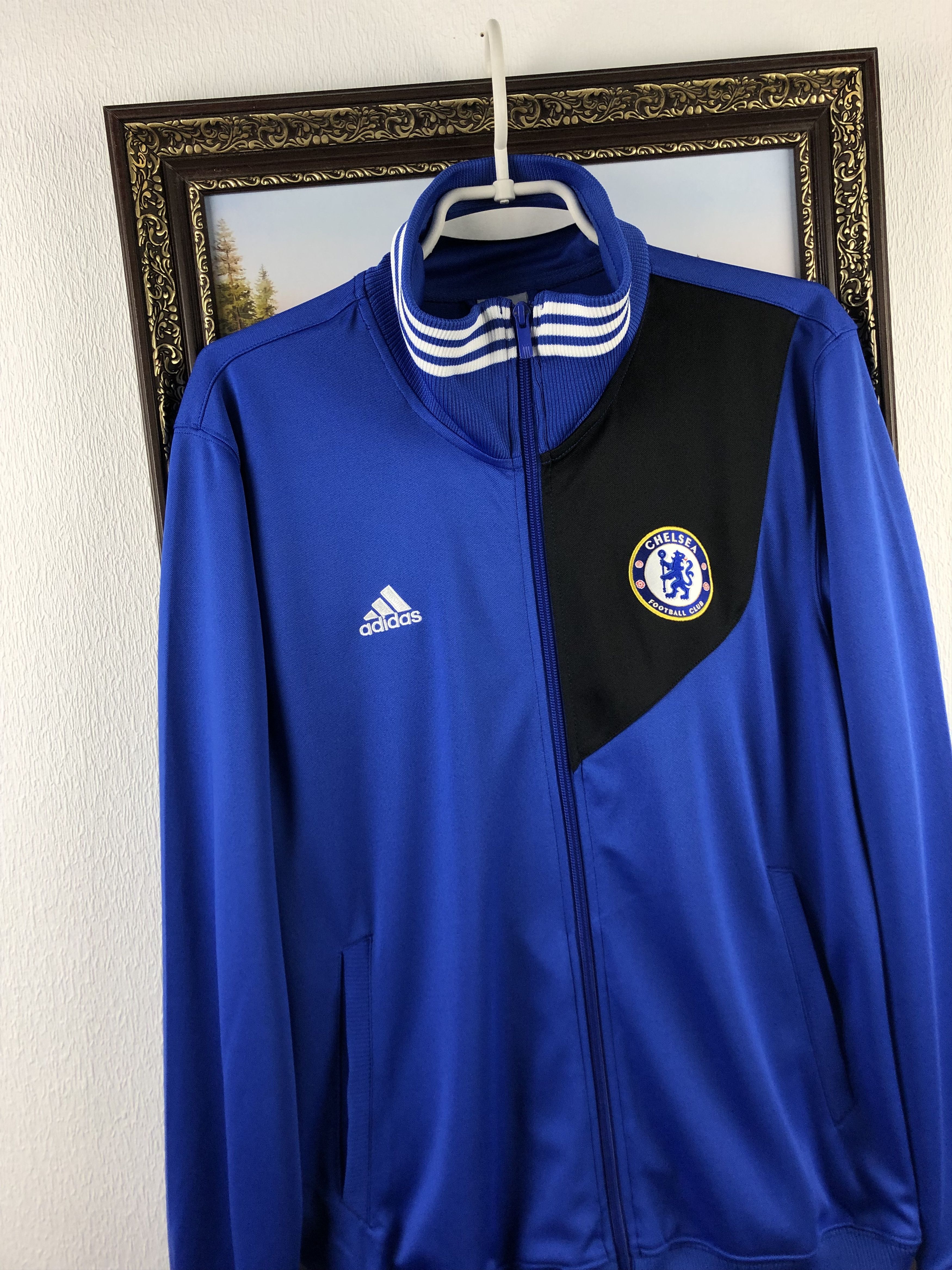 Adidas Vintage Adidas Chelsea Football Jacket Soccer Track Top Zip Size US M / EU 48-50 / 2 - 3 Thumbnail
