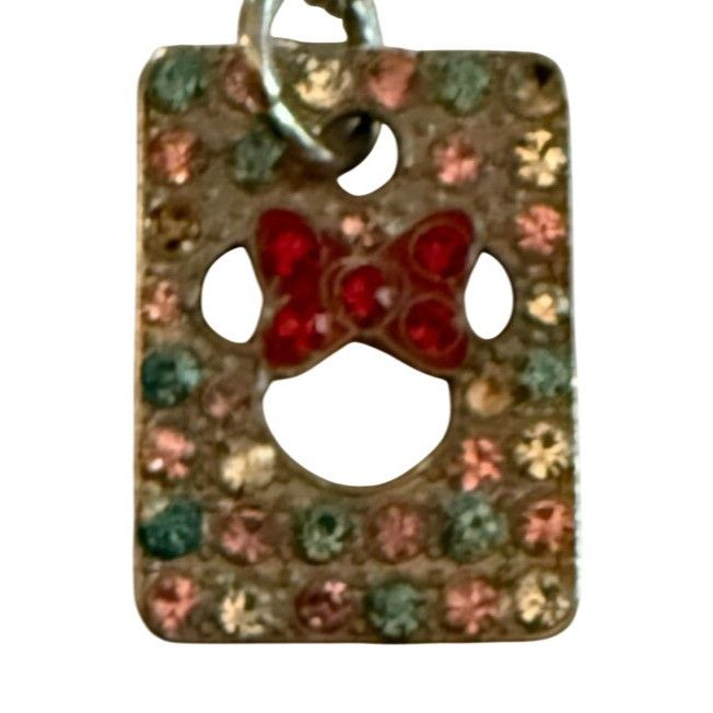 Disney Disney Minnie Mouse Pendant Necklace With Rhinestone Accents Size ONE SIZE - 3 Thumbnail