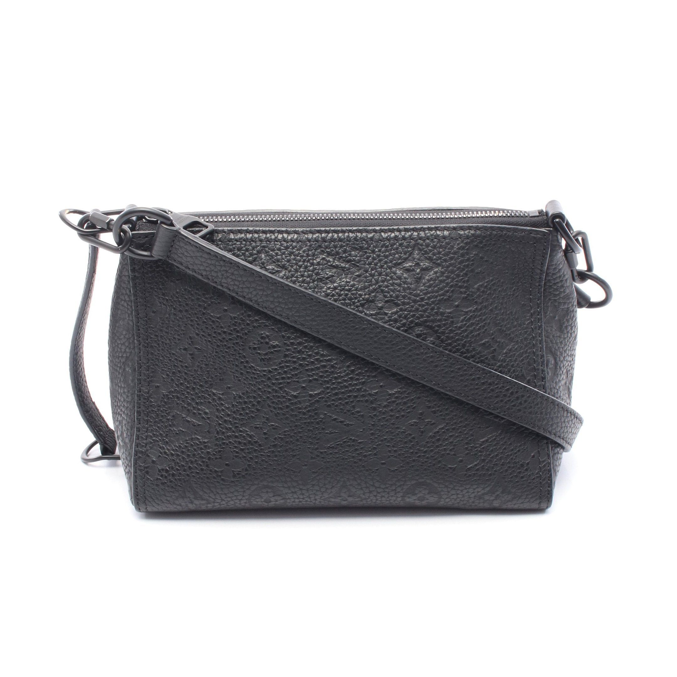 Louis Vuitton Louis Vuitton Triangle Messenger Monogram Empreinte Shoulder Bag Leather Black Size ONE SIZE - 1 Thumbnail