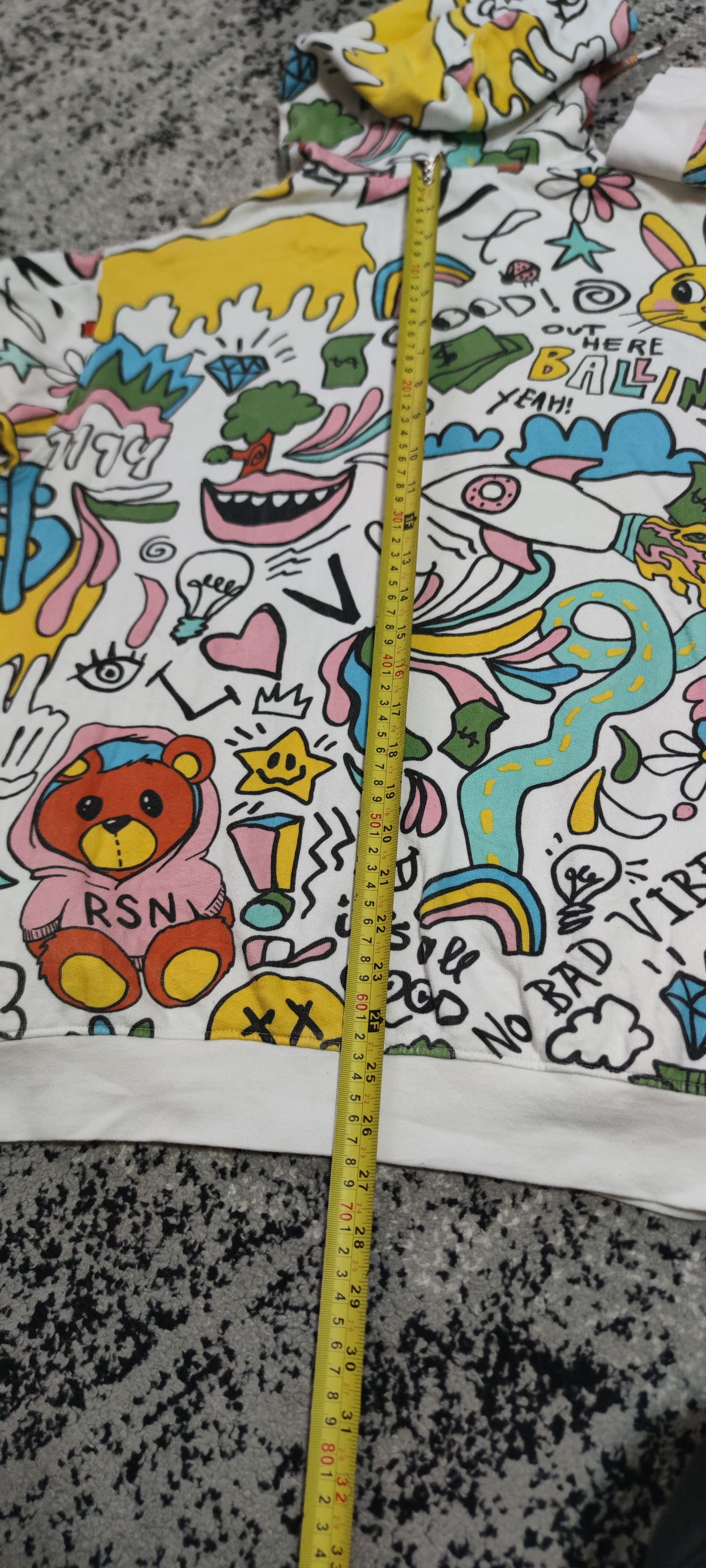 Reason REASON Men's Money Bear Hoodie Sweatshirt In Multi Size US L / EU 52-54 / 3 - 6 Thumbnail