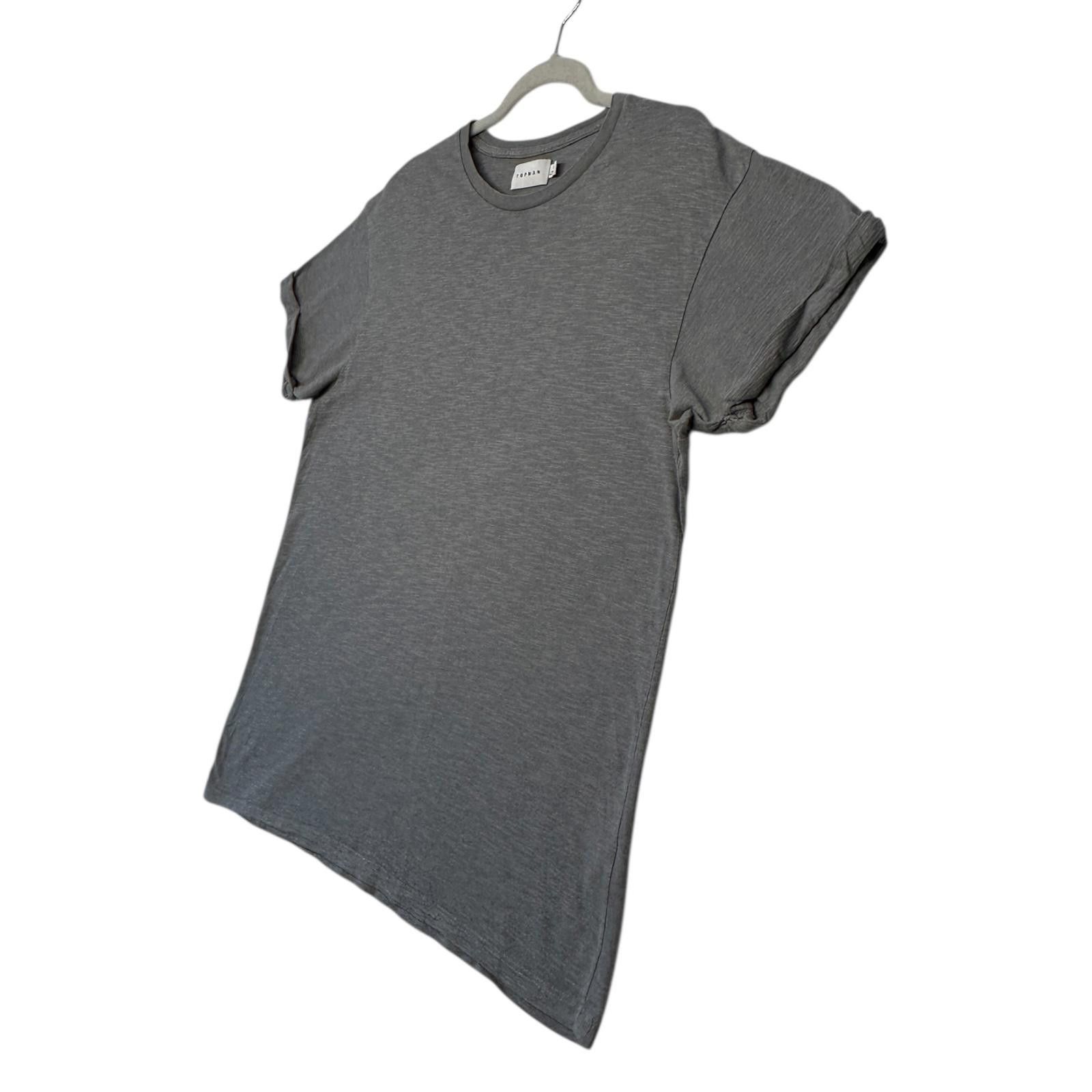 Topman TopMan T-Shirt Men's UK Size XL Grey Short Sleeve Crew Neck Size US XL / EU 56 / 4 - 2 Thumbnail