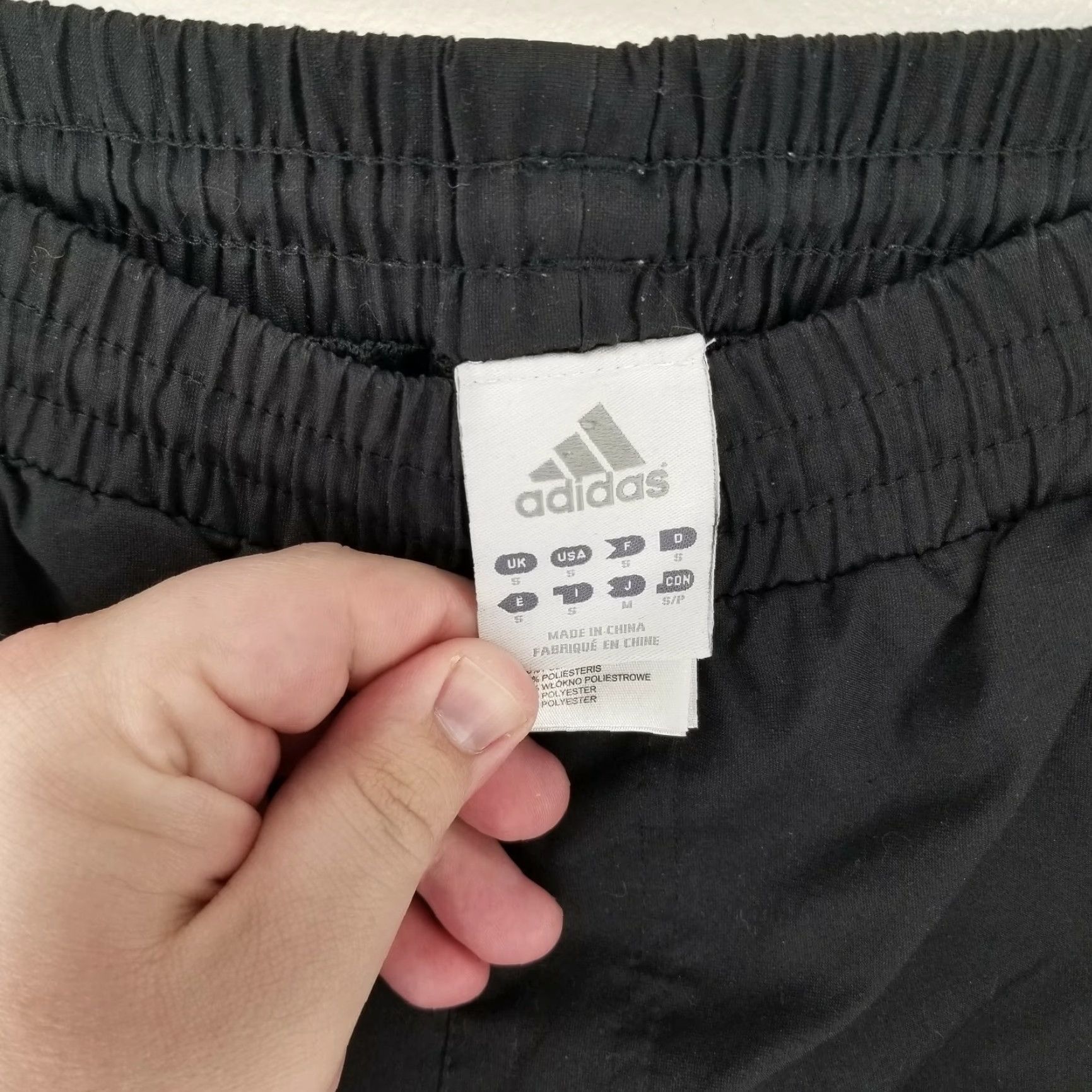 Adidas Adidas Track Pants Mens Size S Black White Stripes Activewear Mens Size US 29 - 3 Thumbnail