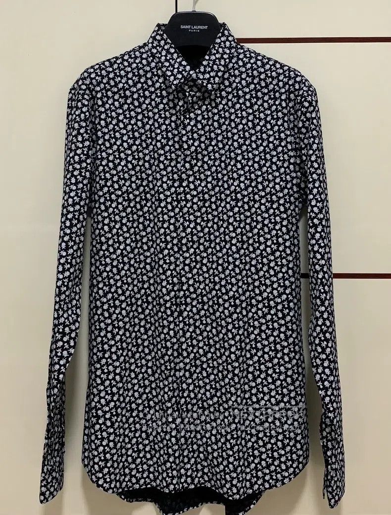Dior Dior size 39 Rose print shirt Size US S / EU 44-46 / 1 - 1 Thumbnail
