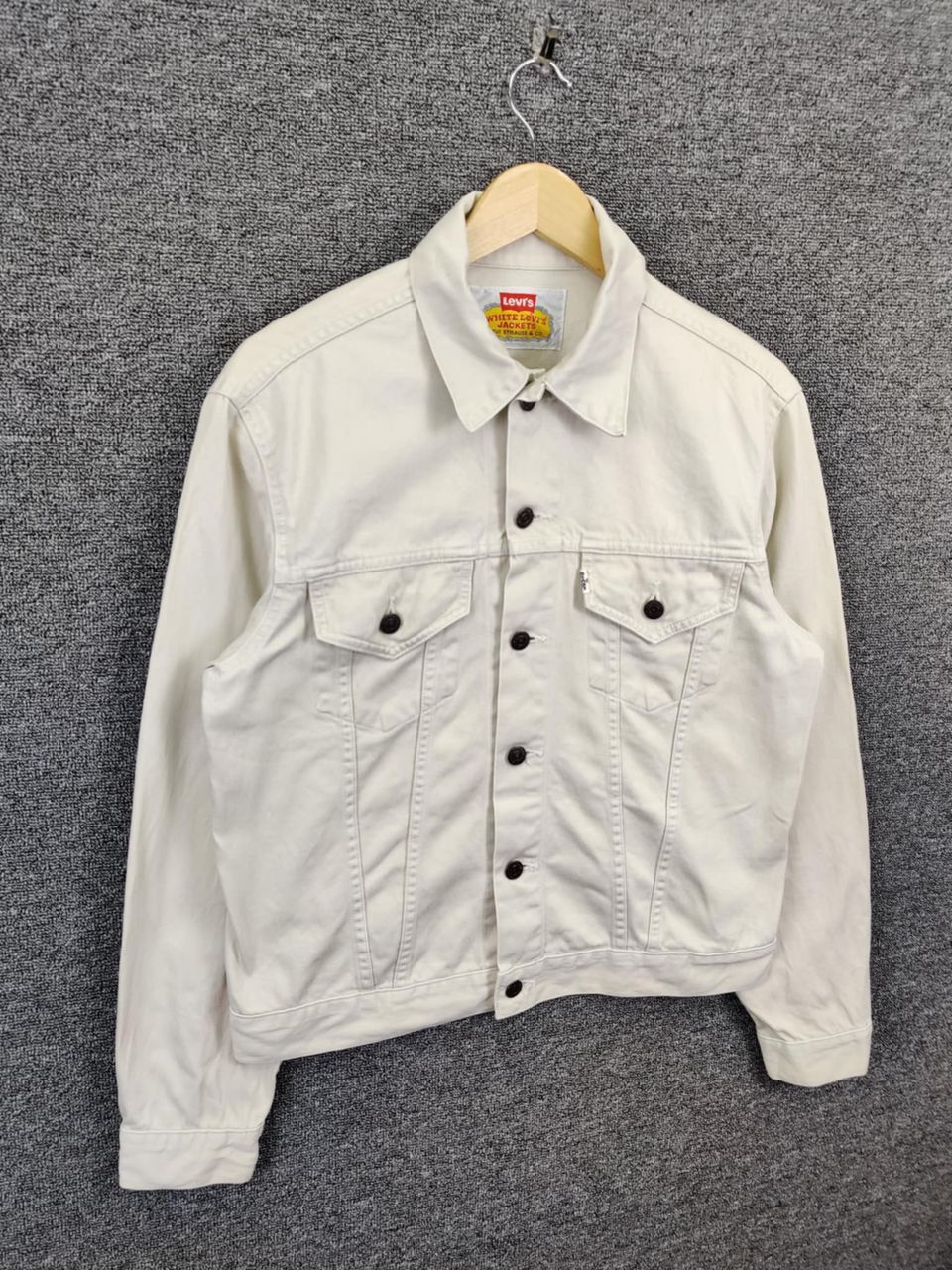 Levi's Vintage 90s Levis White Tab Trucker Jacket Size US M / EU 48-50 / 2 - 5 Thumbnail