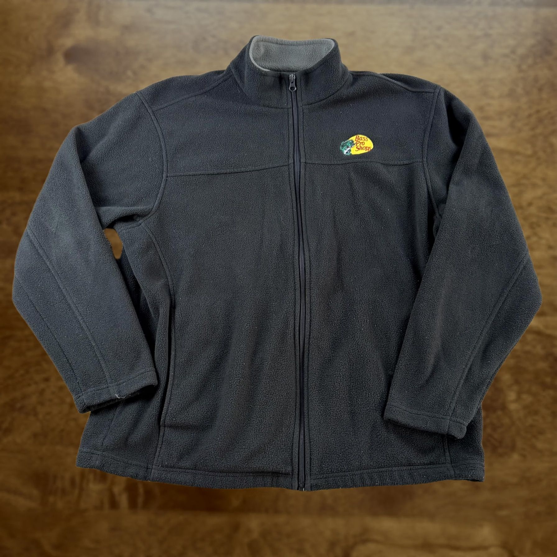 Bass Pro Shops Bass Pro Shops Jacket Mens L Black Fleece Full Zip Outdoor Hiking Casual Threads Size US L / EU 52-54 / 3 - 1 Thumbnail