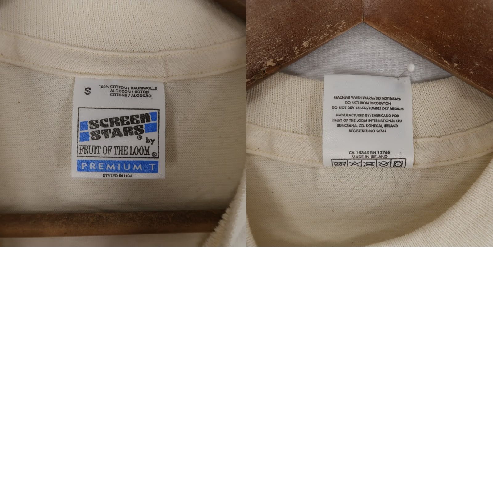 Fruit Of The Loom VINTAGE The Shrewsbury Quest T Shirt Men S Ivory Cream Short Sleeve Crew Neck Graphic 100% Cotton 58742a Size US S / EU 44-46 / 1 - 8 Thumbnail