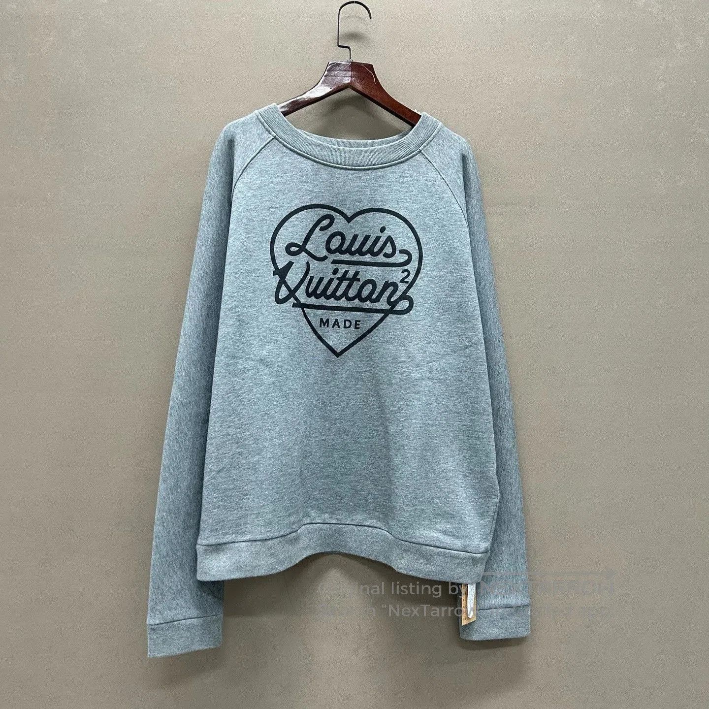 louis vuitton nigo heart logo sweatshirt.