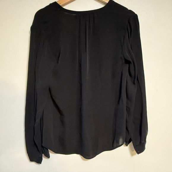 Equipment Equipment Femme Black Silk Long Sleeve Tassel Blouse Size S Size S / US 4 / IT 40 - 7 Thumbnail