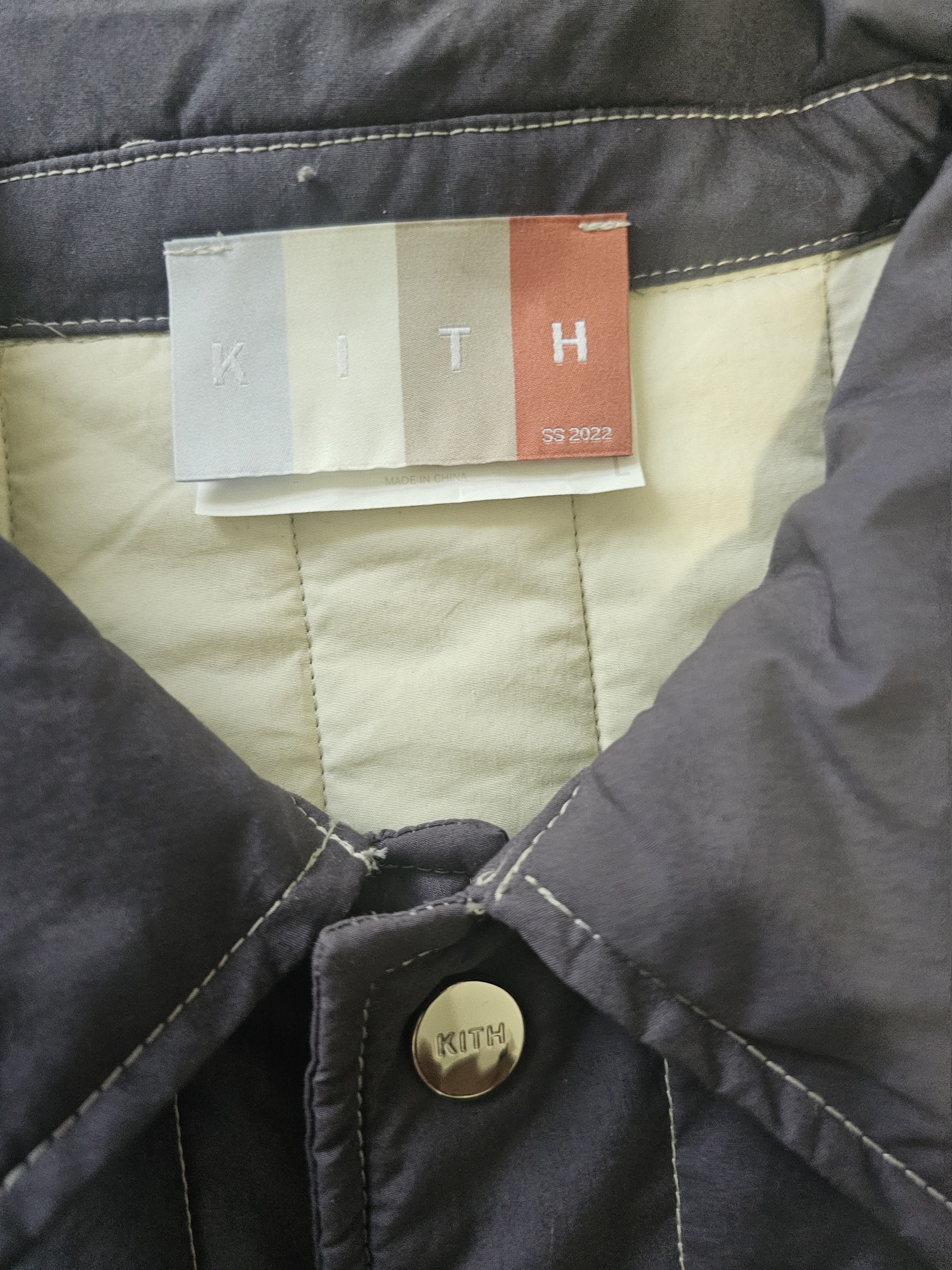 Kith Striped Poplin Carmine Coach Jacket Size US L / EU 52-54 / 3 - 2 Thumbnail
