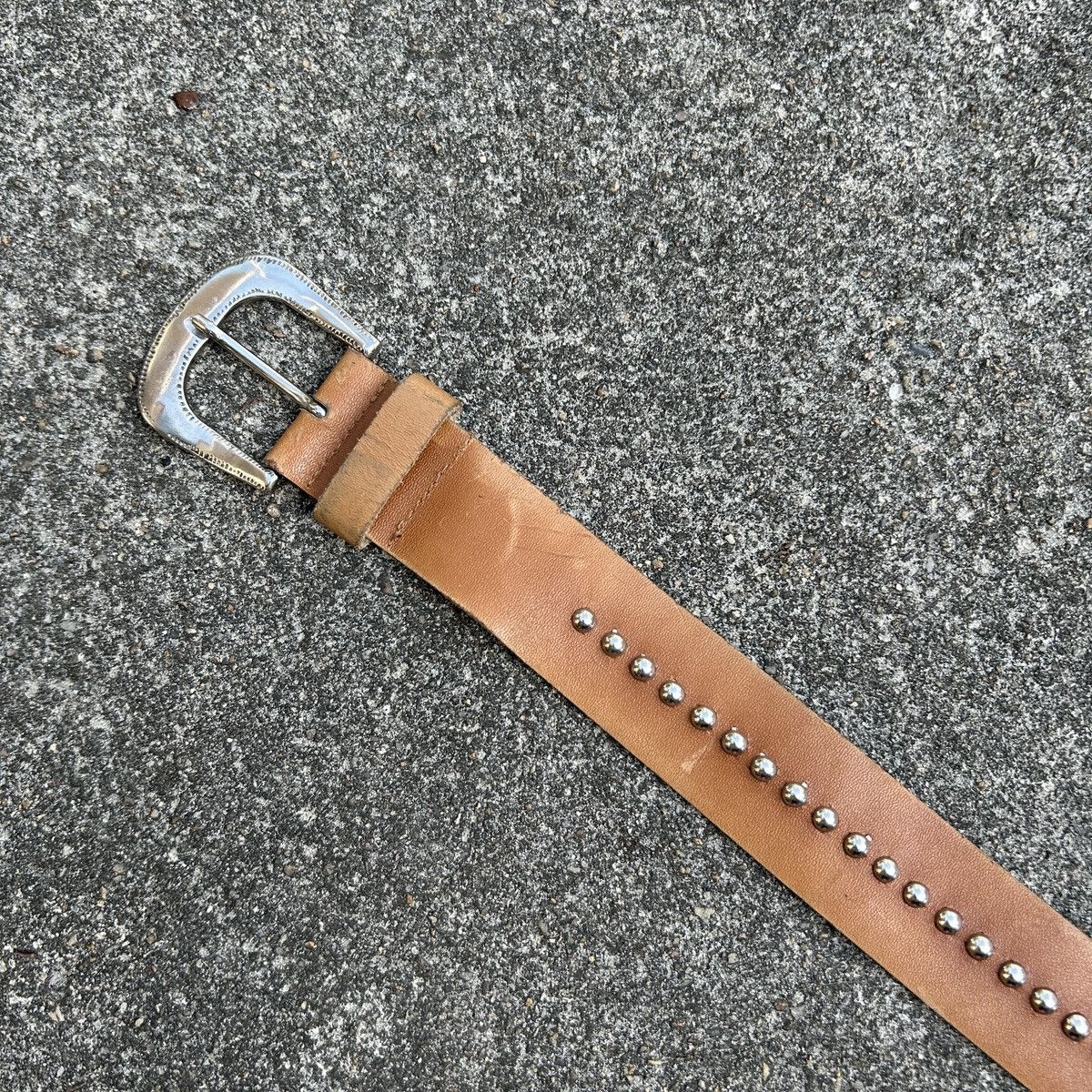 Vintage Vintage studded leather belt (Kapital Style) Size ONE SIZE - 10 Thumbnail