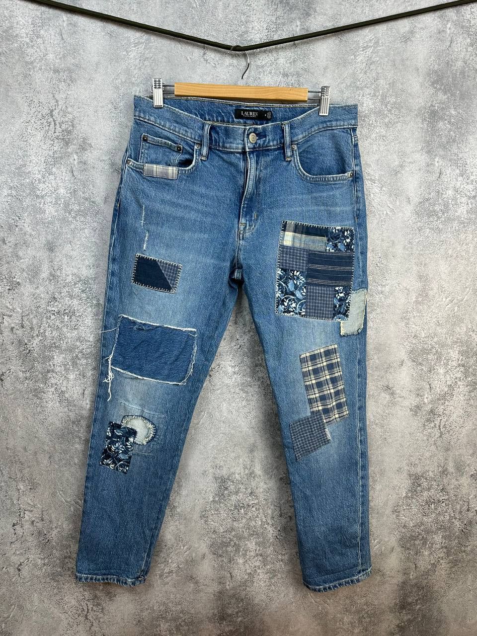 Lauren Ralph Lauren Lauren Ralph Lauren Patchwork Bandana Denim Jeans Pants Size 28" / US 6 / IT 42 - 1 Thumbnail