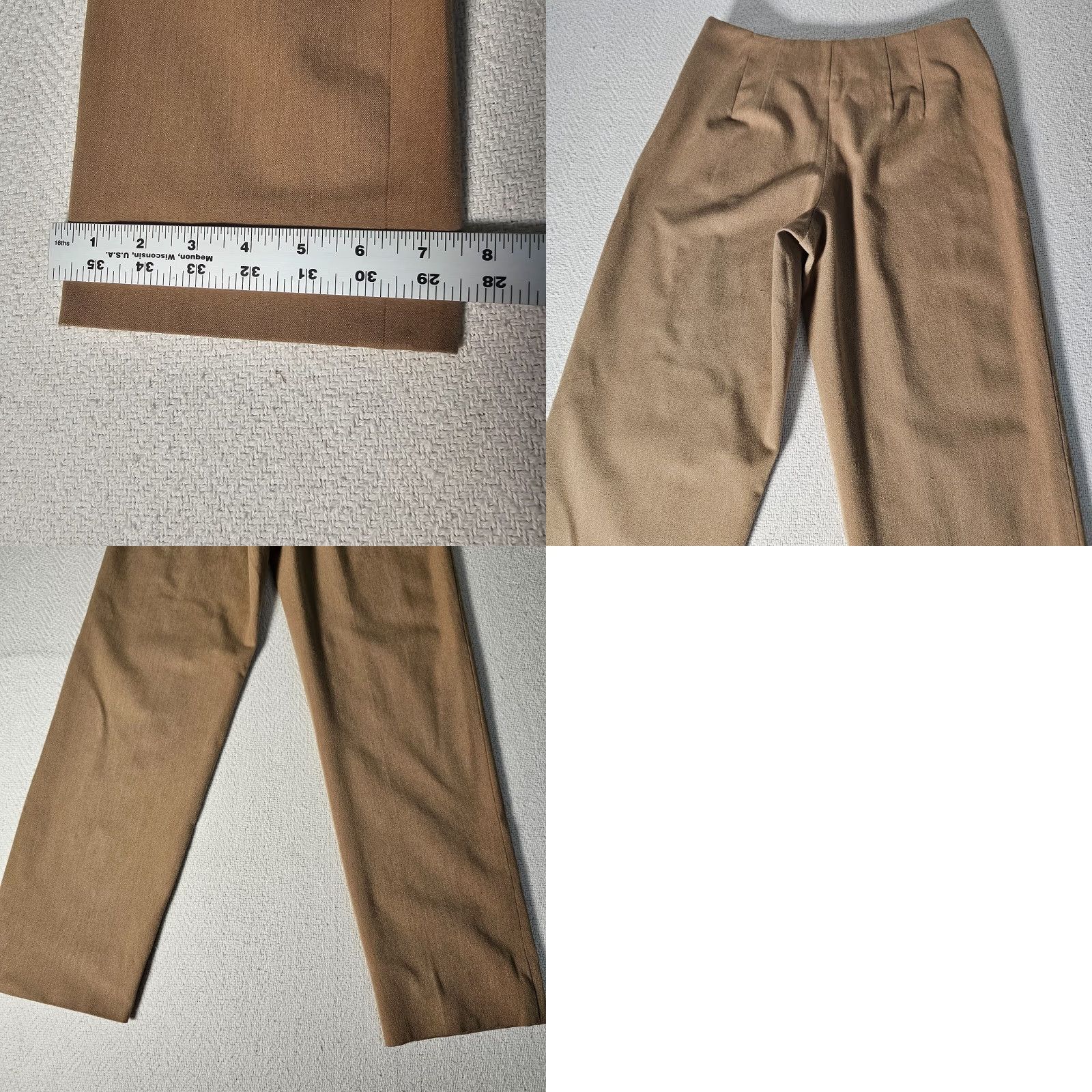 Talbots Talbots Brand Dress Pants Women Regular Size 2 Brown Stretch Polyester Spandex Rayon Solid Straight Zip Casual Size 26" / US 2 / IT 38 - 8 Thumbnail