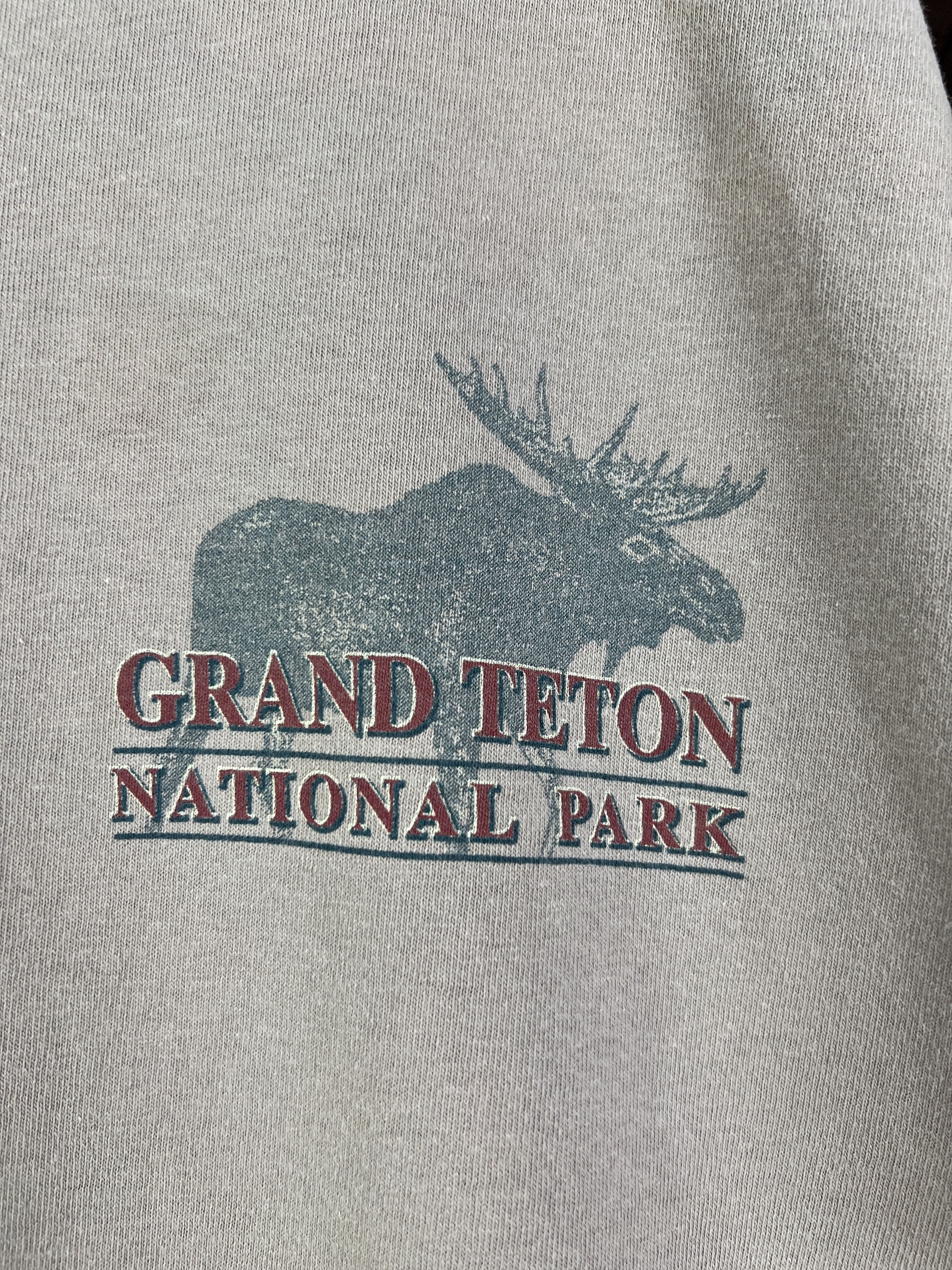 Vintage No.4973 VTG 90s Grand Teton National Park Graphic Tee (L) Size US L / EU 52-54 / 3 - 9 Thumbnail