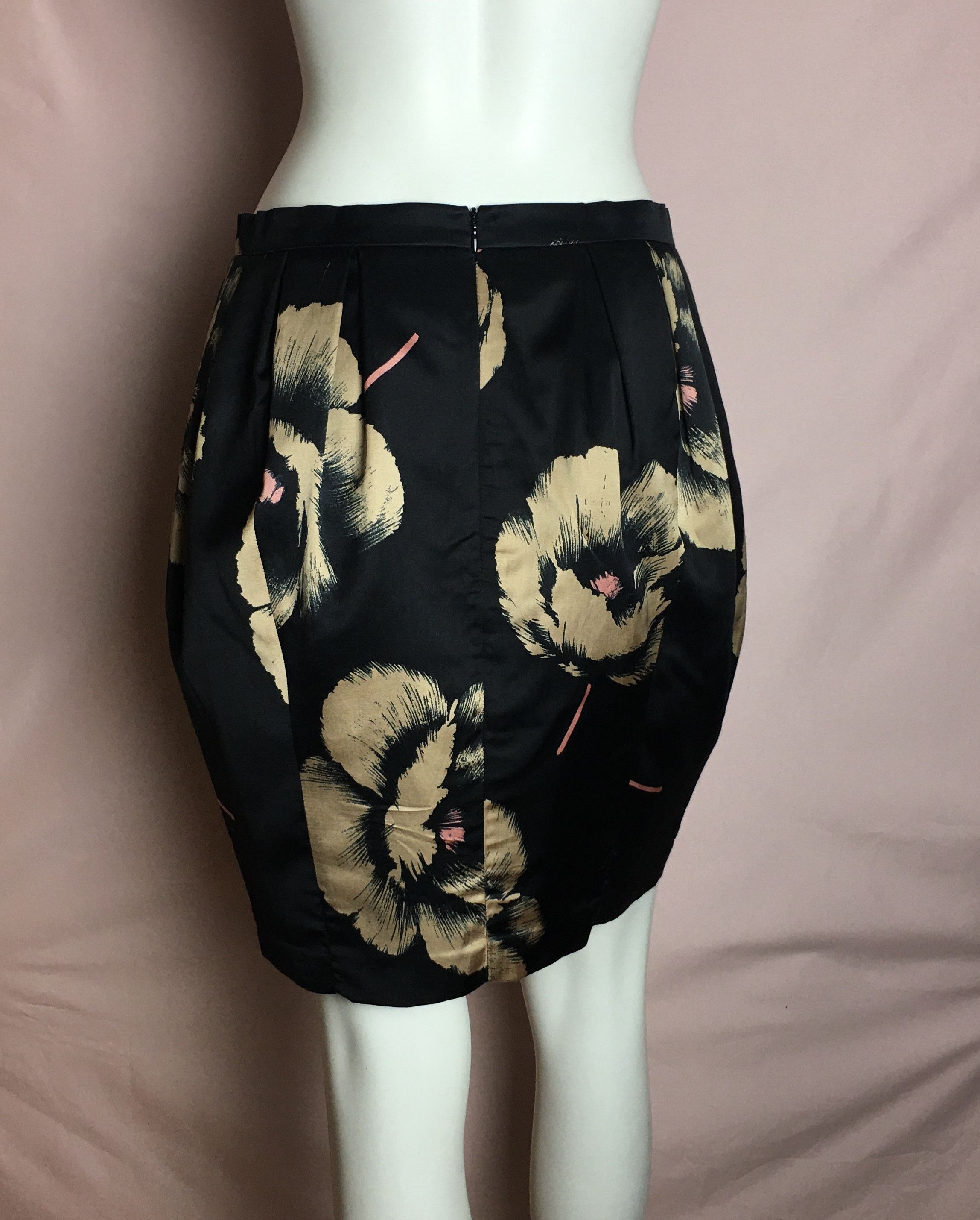 Moschino Moschino Silk Blend Skirt Vintage Flowers Print Size 30" / US 8 / IT 44 - 3 Thumbnail