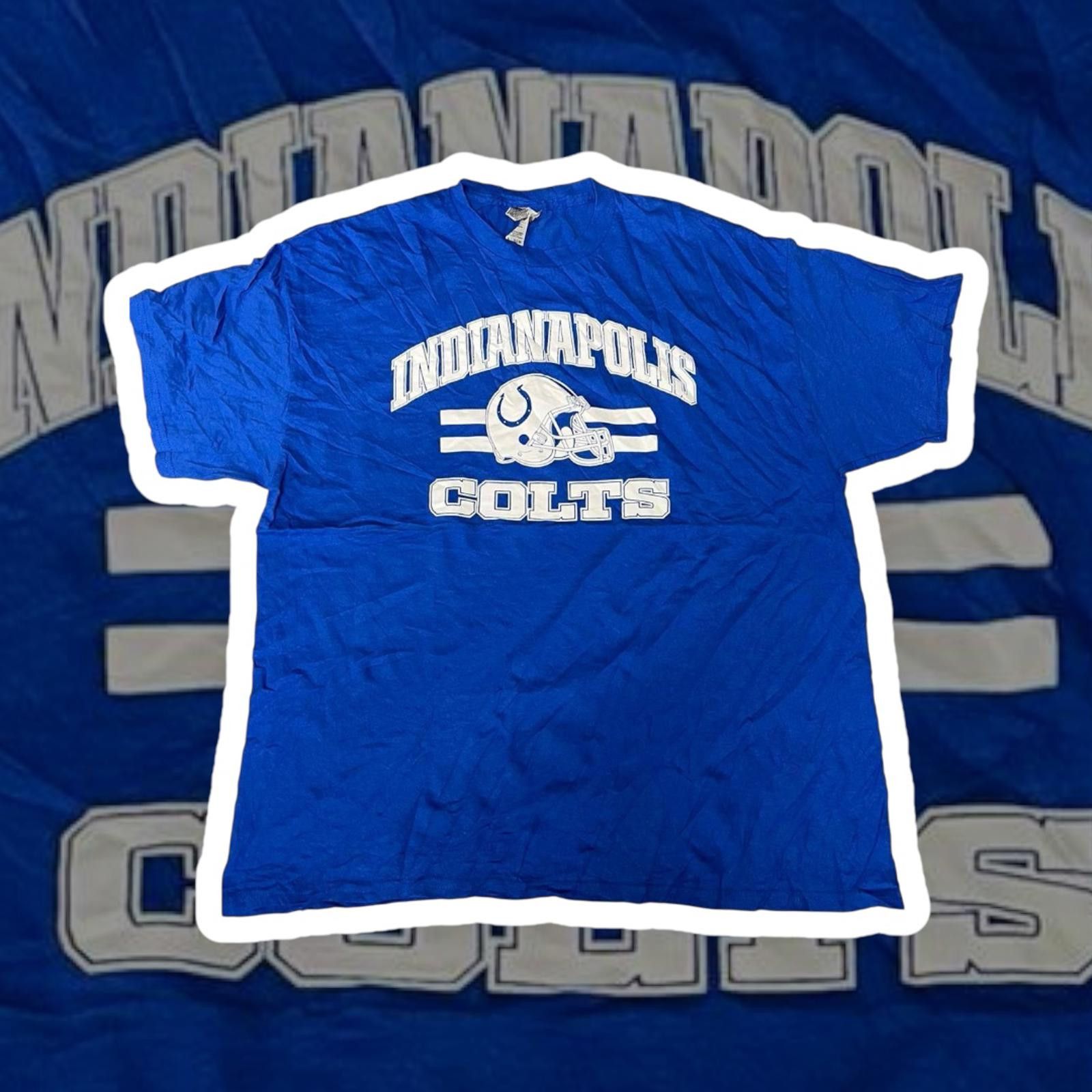 Gildan Gildan Indianapolis Colts XL T-Shirt - Classic Blue Fanwear Size US XL / EU 56 / 4 - 1 Thumbnail
